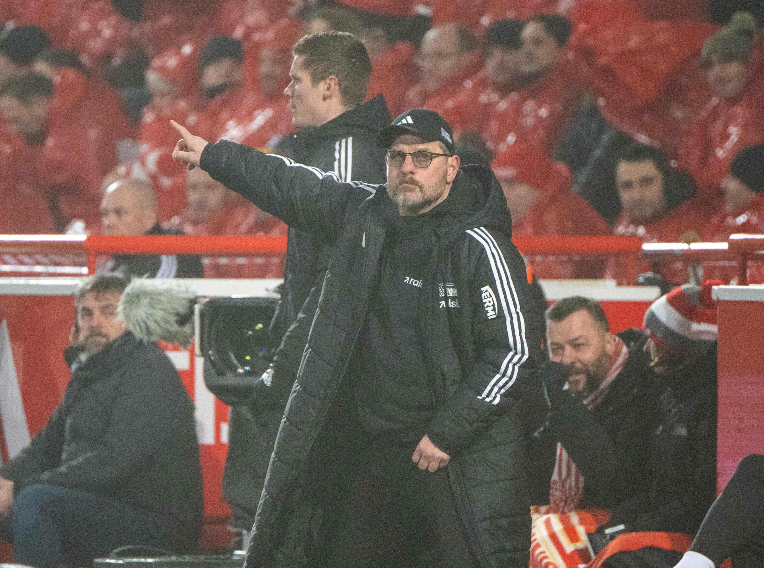 Steffen Baumgart beim 1:1 von Union Berlin gegen Eintracht Frankfurt.