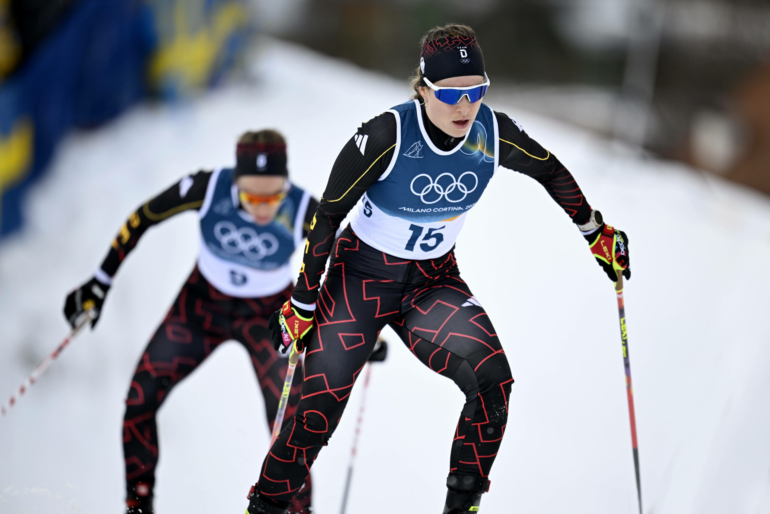 Katharina Henning Dotzler beim Skilaufen