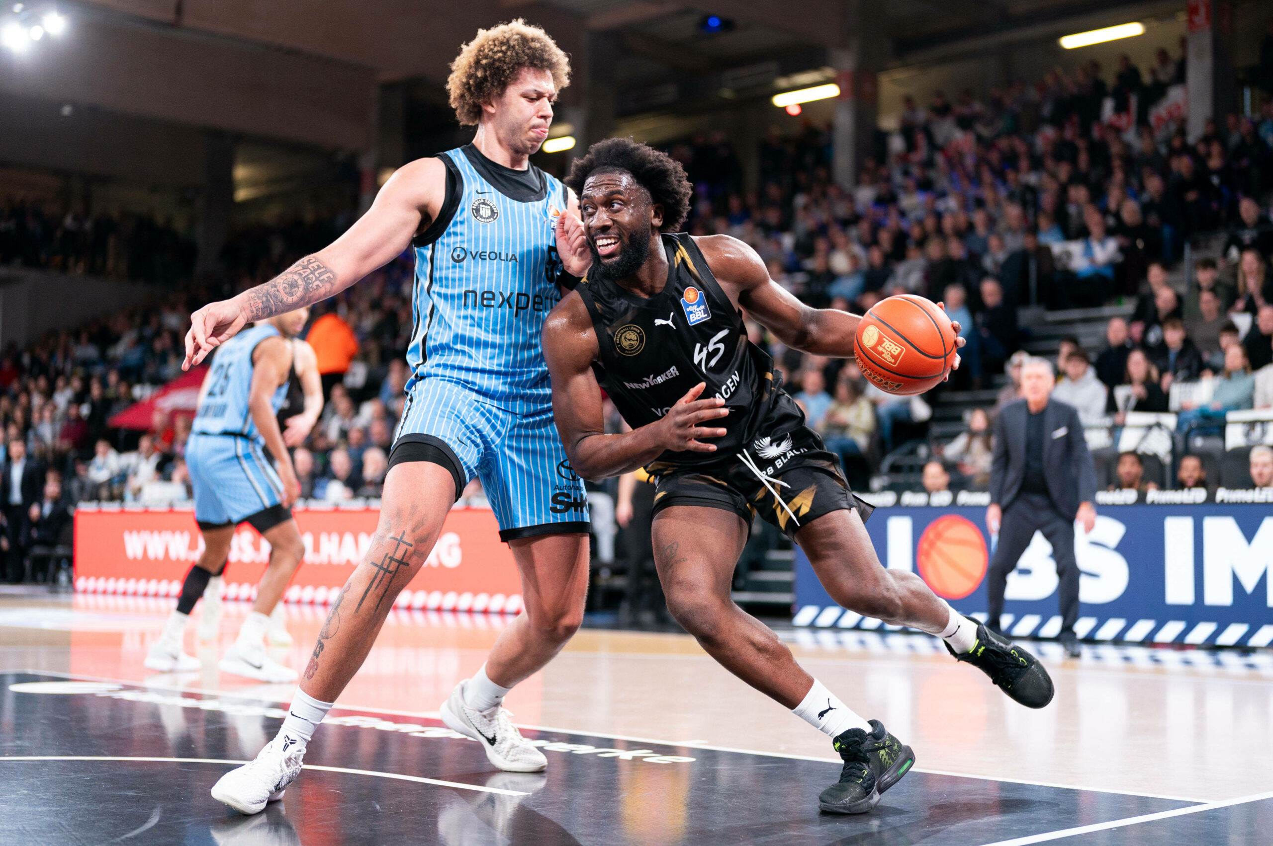 Zacharie Perrin in einem Spiel mit den Hamburg Towers