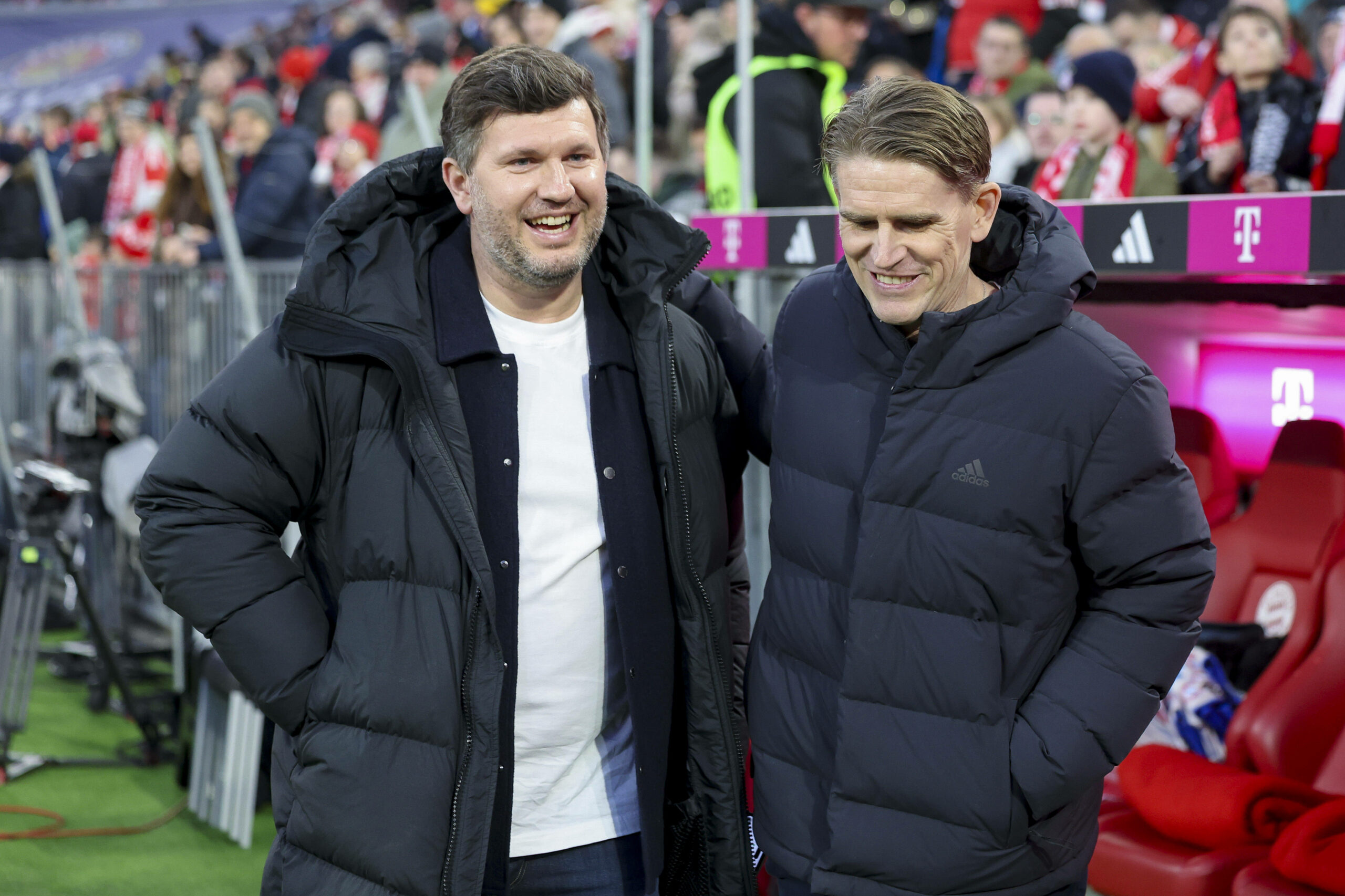 Andreas Schicker Arm in Arm mit Christoph Freund