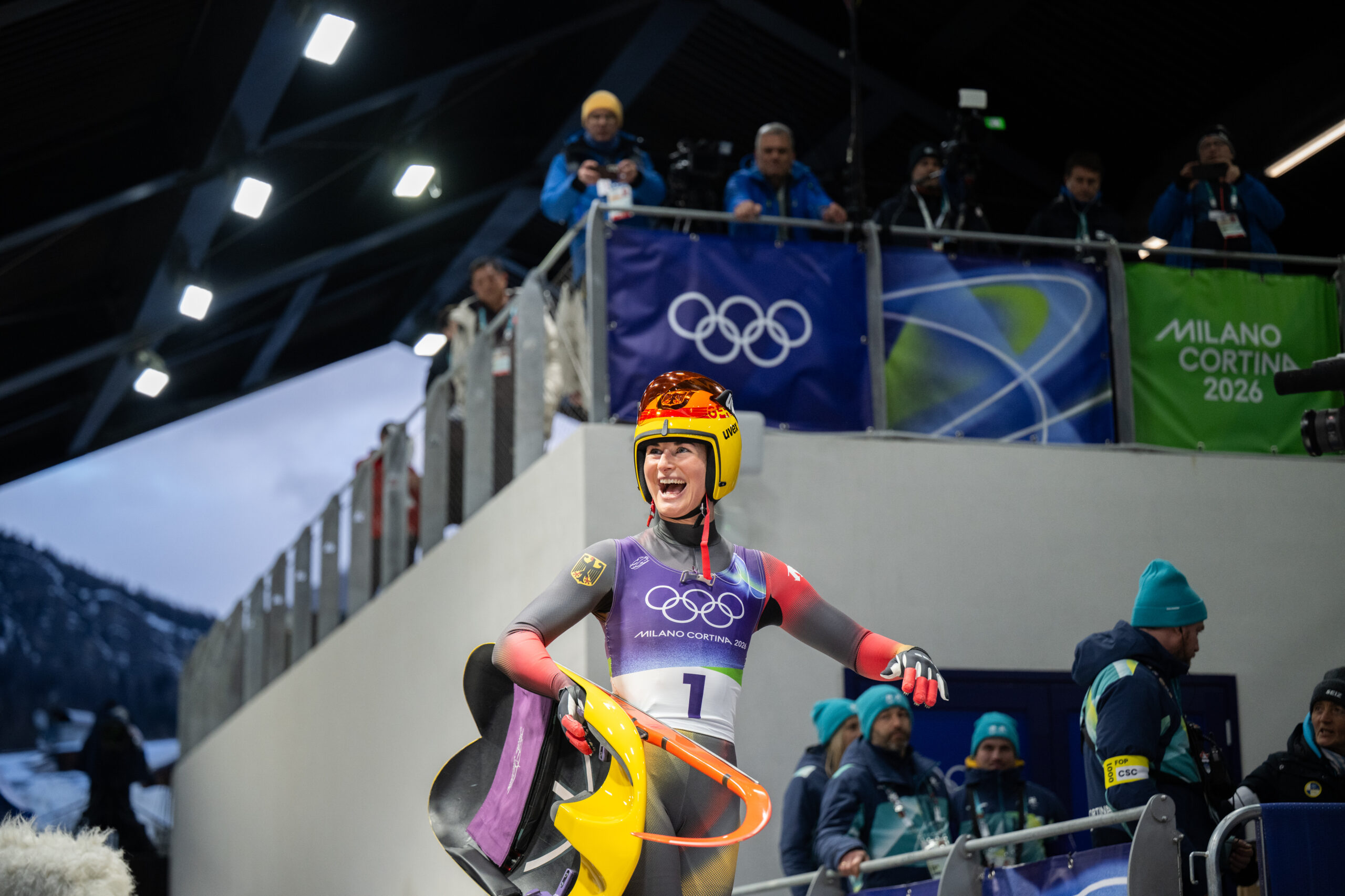 Julia Taubitz jubelt