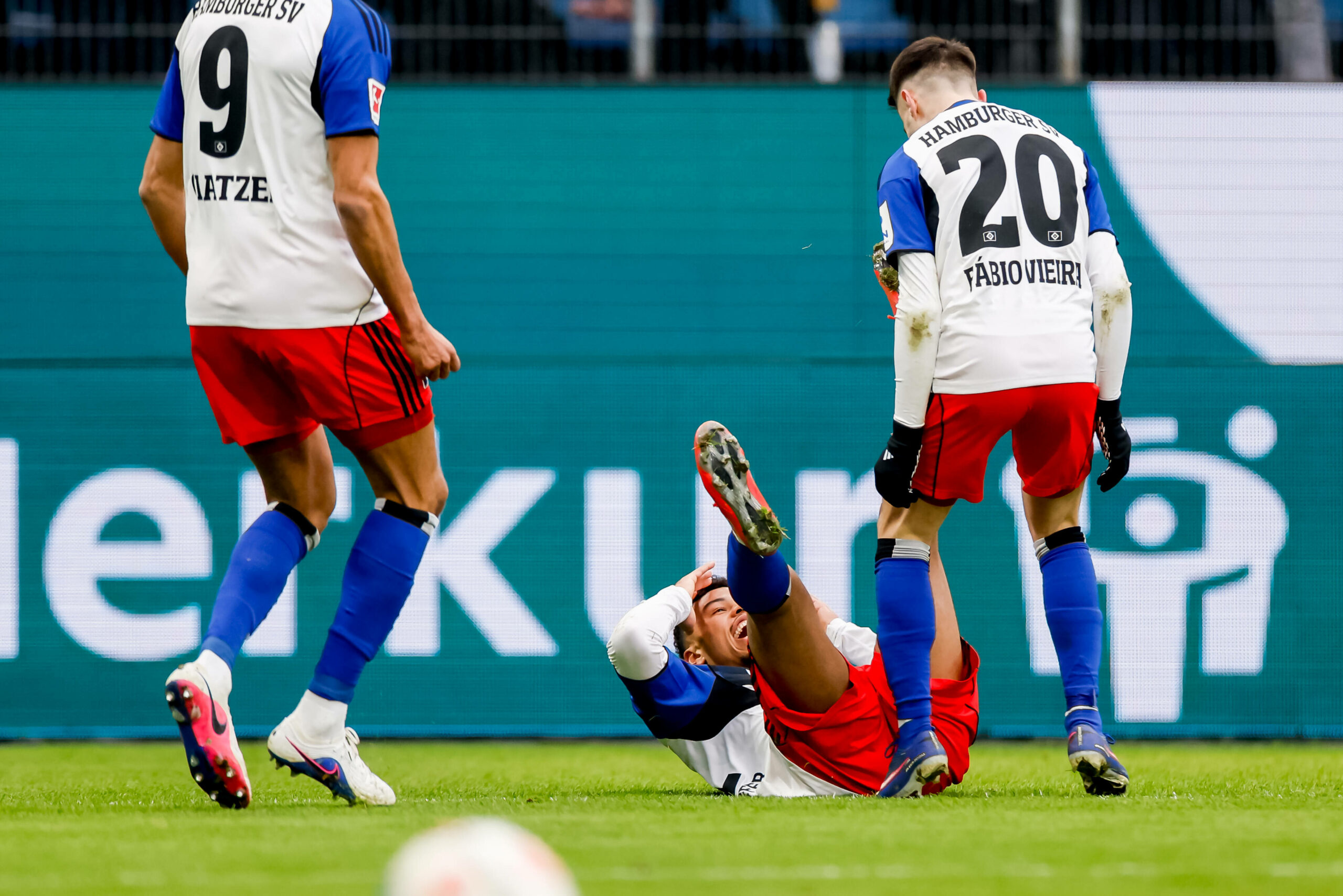 HSV-Profi Ransford Königsdörffer bejubelt sein 1:1 gegen Union Berlin.