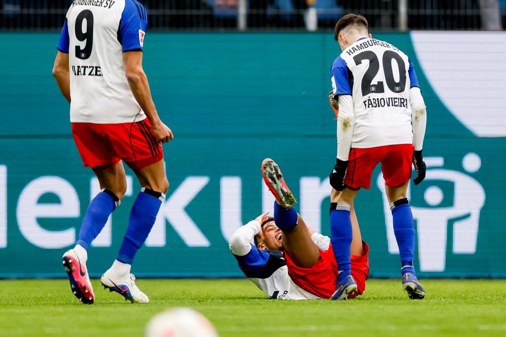 HSV-Profi Ransford Königsdörffer bejubelt sein 1:1 gegen Union Berlin.