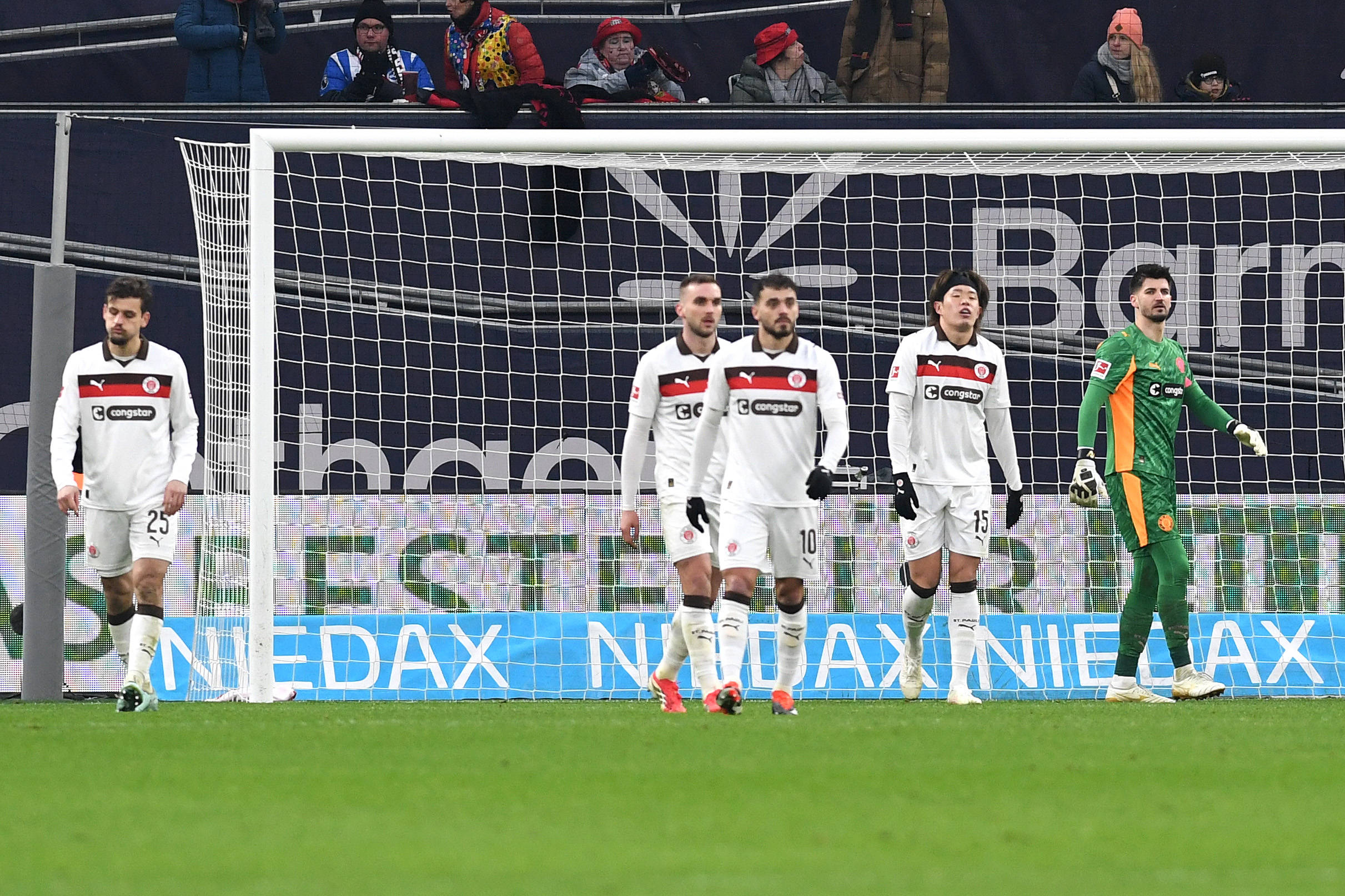 St. Paulis Spieler sind enttäuscht