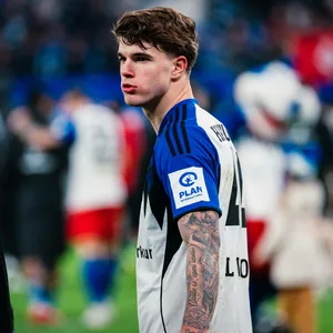 Luka Vuskovic beim HSV-Heimspiel gegen Union Berlin