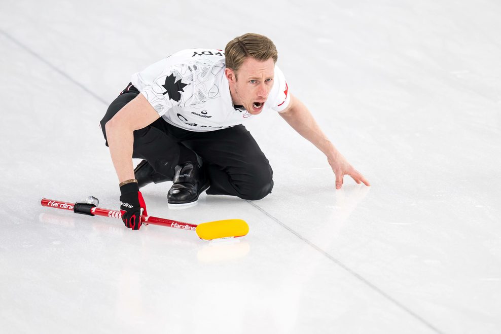 Marc Kennedy beim Curling bei Olympia