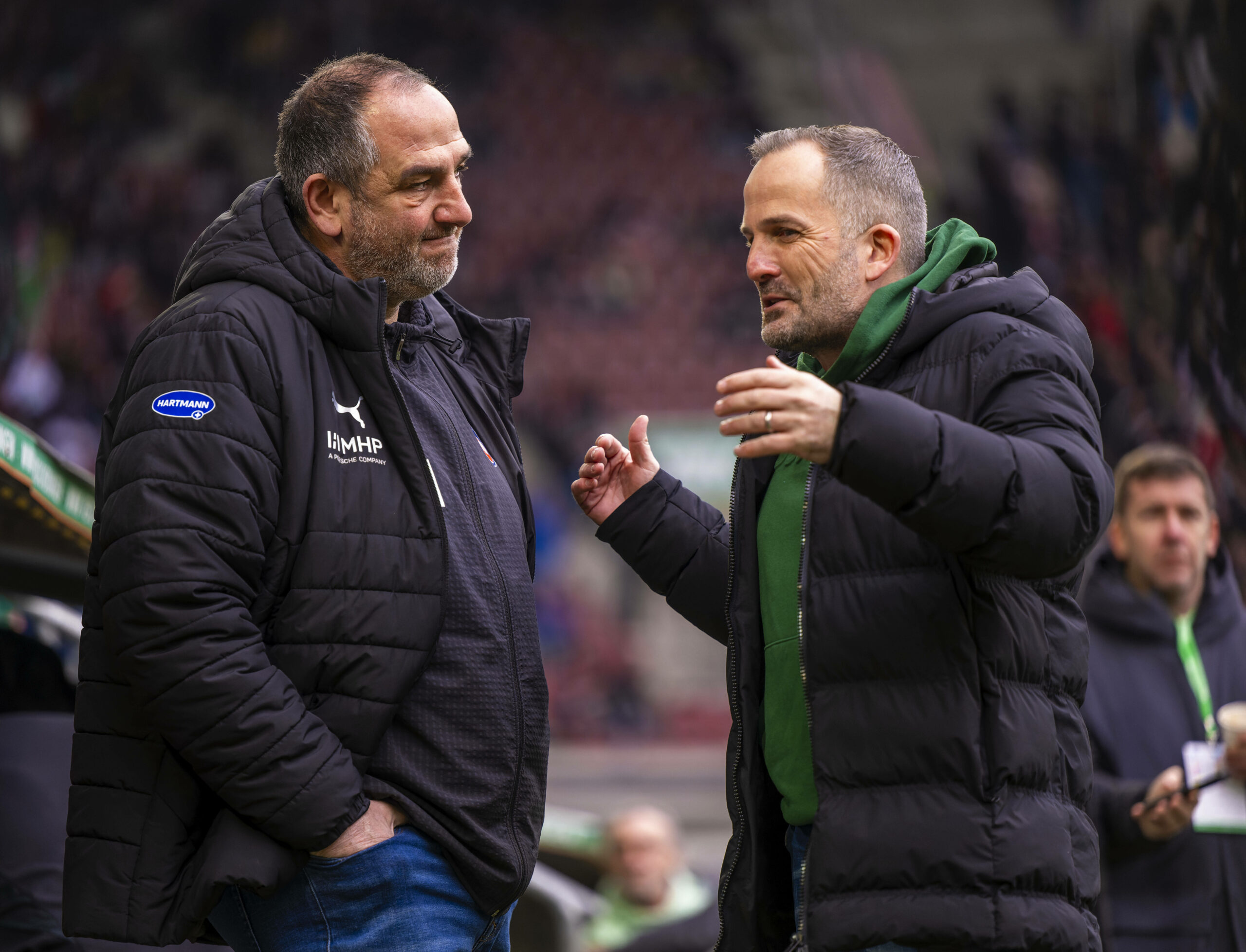 Frank Schmidt und Manuel Baum im Gespräch