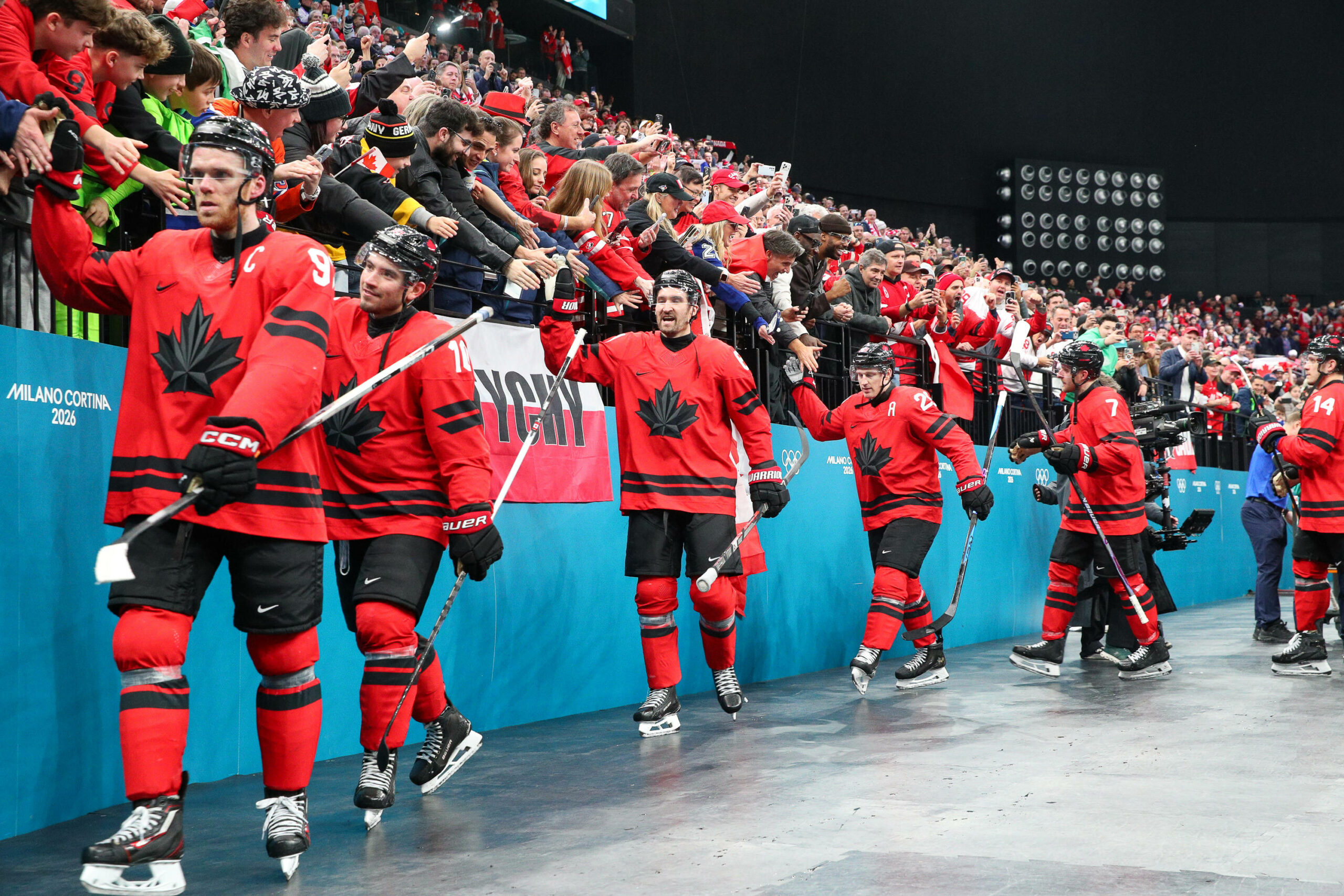 Das kanadische Eishockeyteam bei den Olympischen Spielen 2026