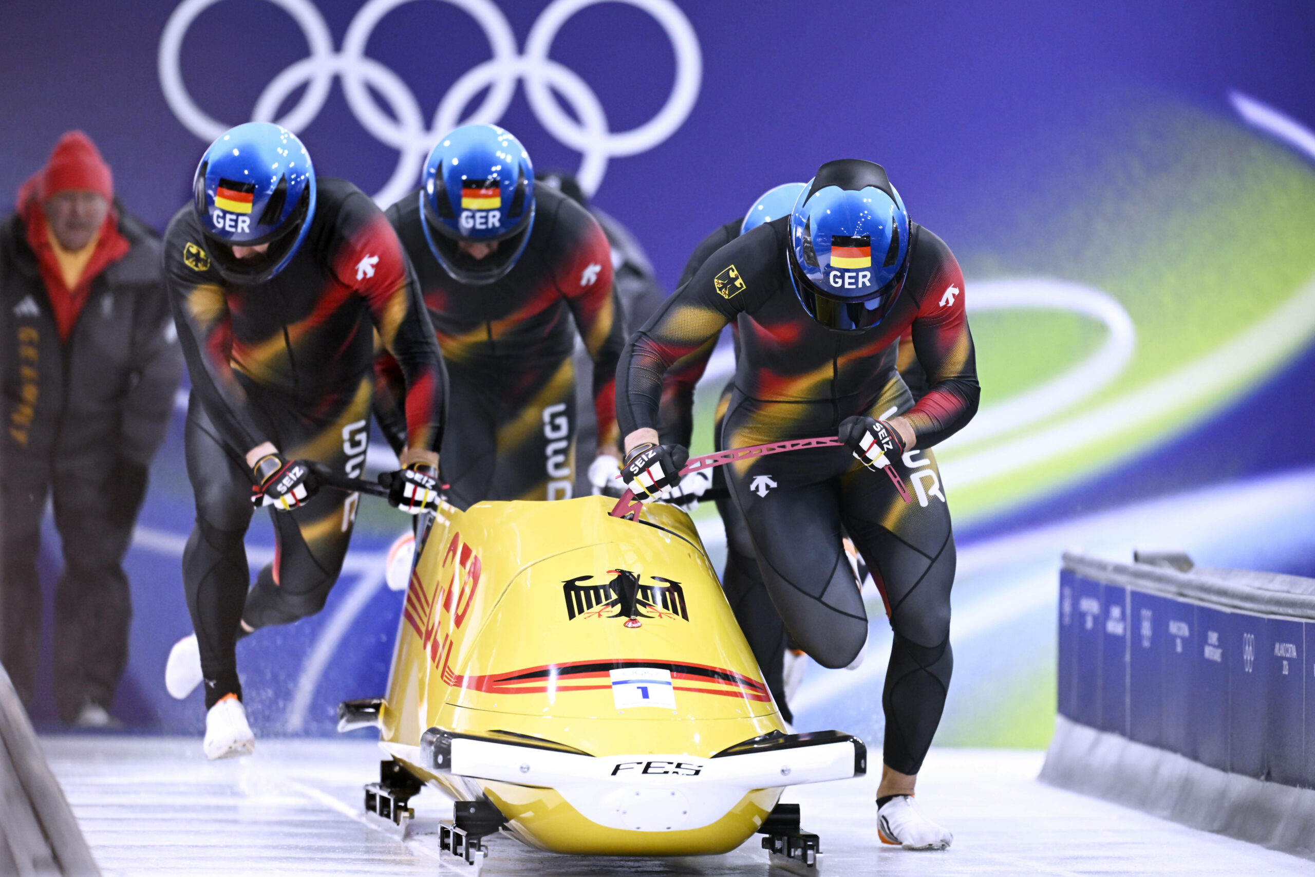 Johannes Lochner im Bob bei Olympia