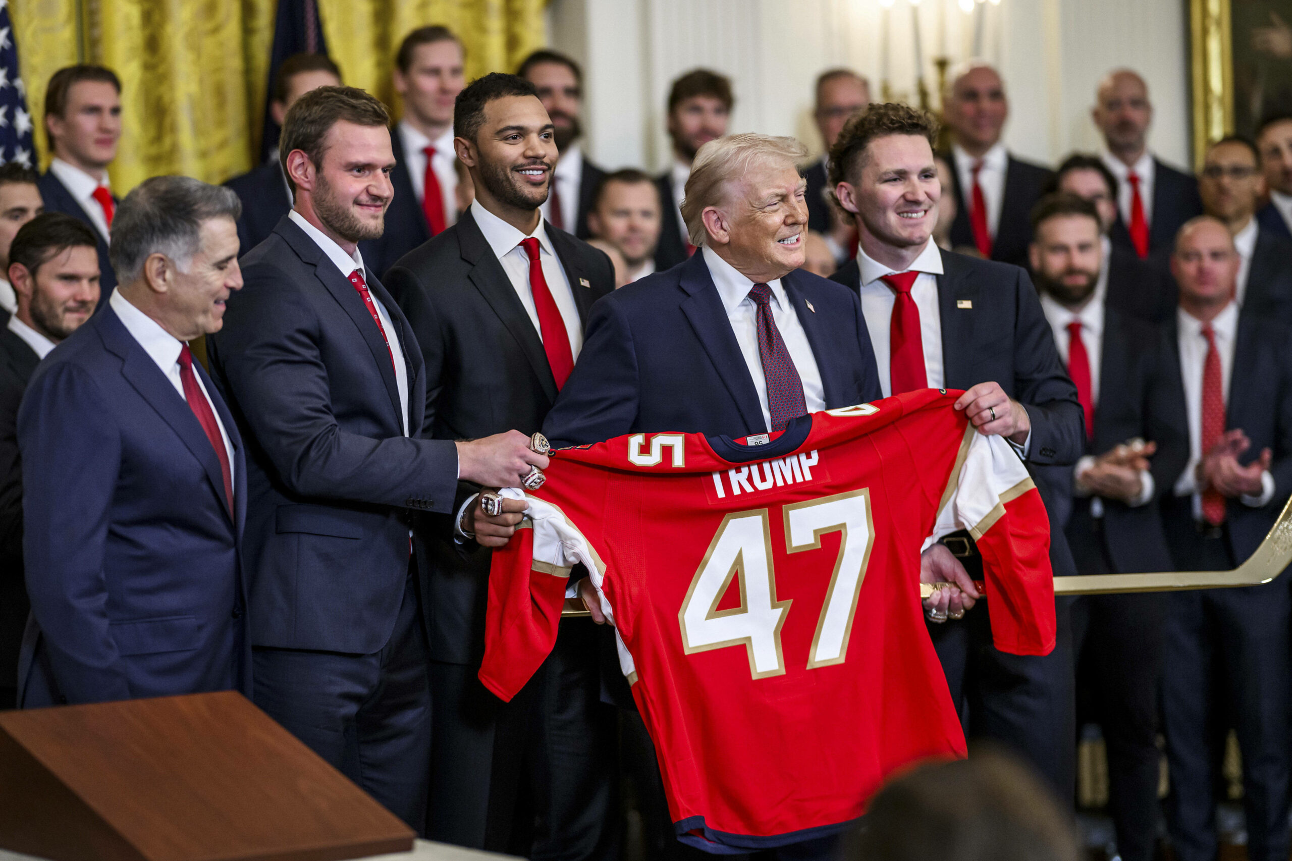 US Präsident Trump empfängt Florida Panthers