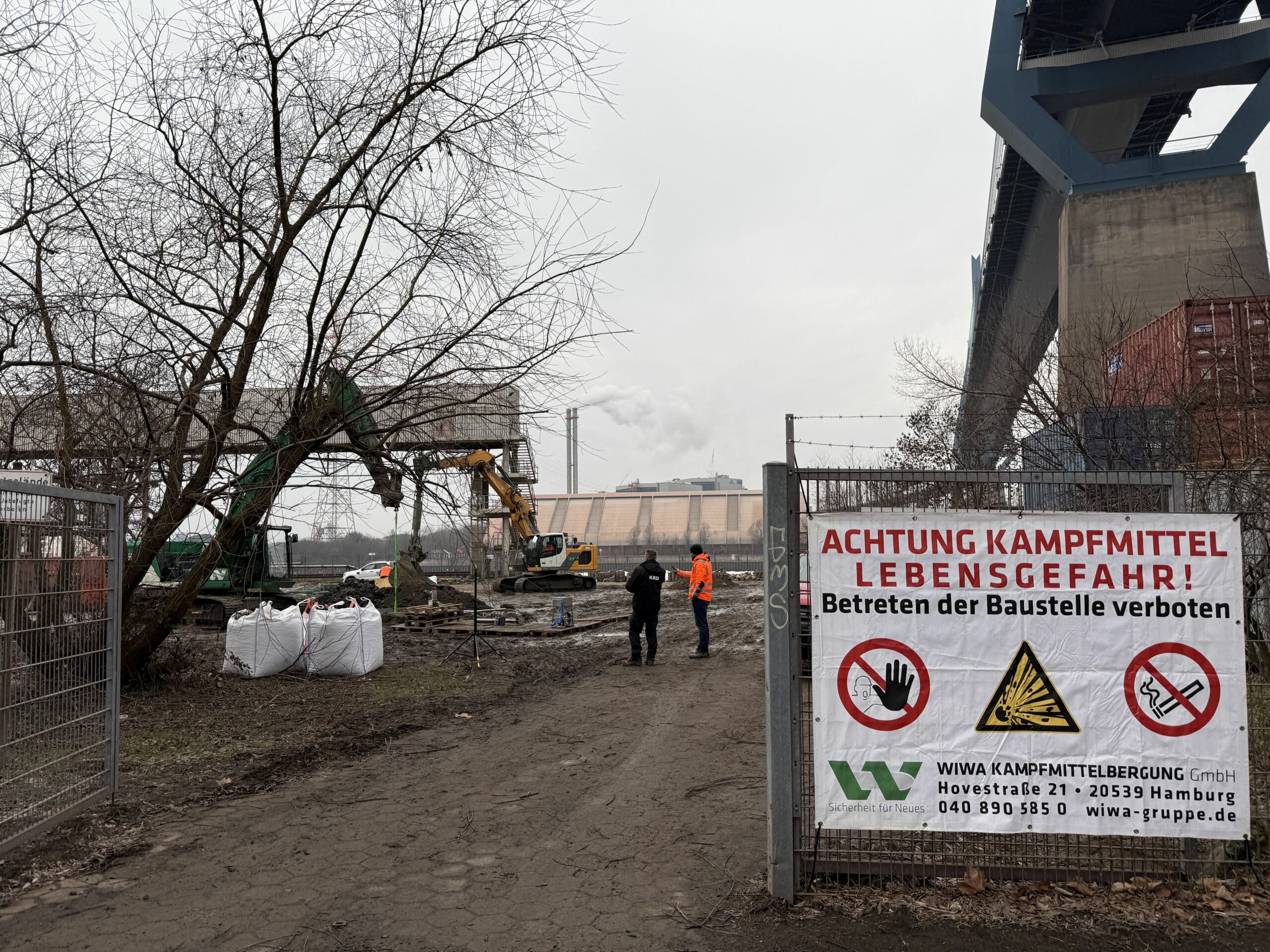 Bombenfund Hamurg Räummitteldienst