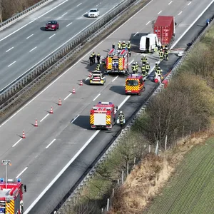 Die Unfallstelle aus der Vogelperspektive.