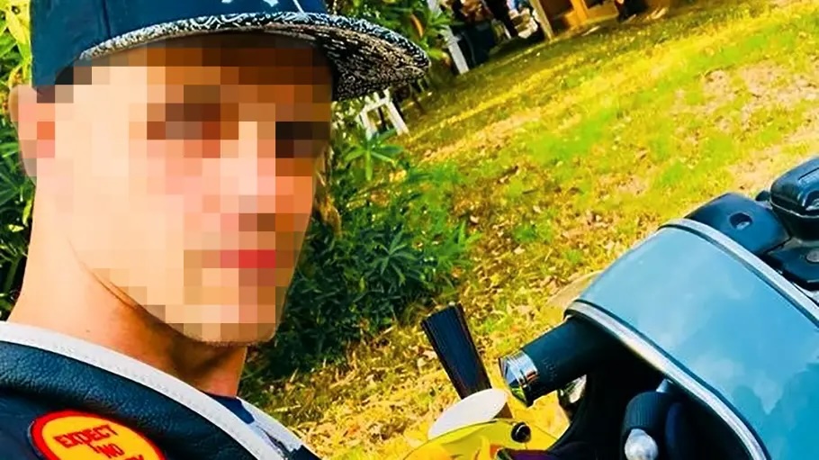 Peter B. in der Kutte der Rockergruppierung „Bandidos“. Nach verdeckten Ermittlungen zu Wohnungseinbrüchen wurde er jetzt erneut verhaftet. (Archivbild)