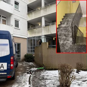 Zwei schwere Rohrbrüche legten zwei SAGA-Hochhäuser in Wilhlemsburg am vergangenen Wochenende lahm.