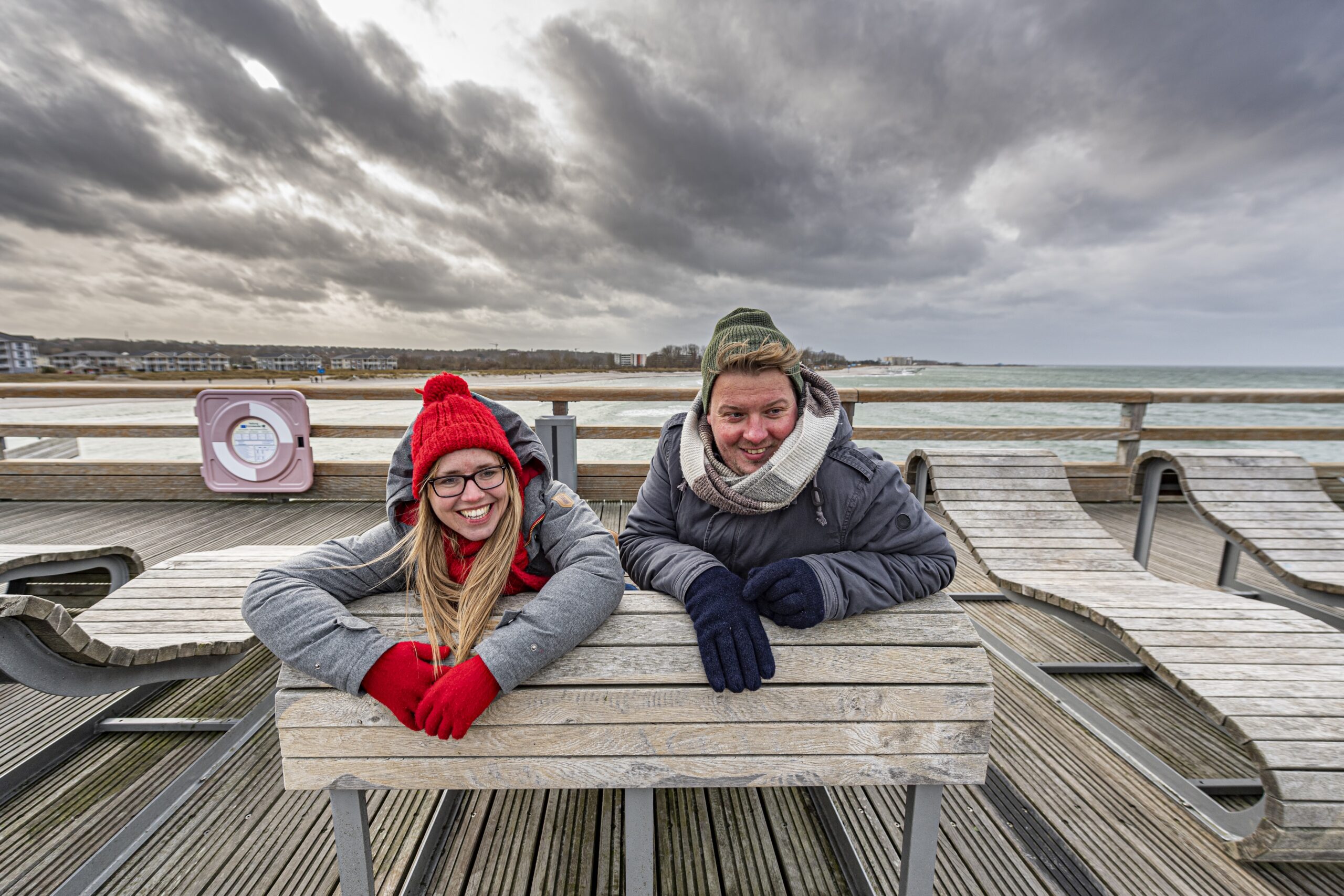 Warm anziehen: Vorsaison in Heiligenhafen an der Ostsee.