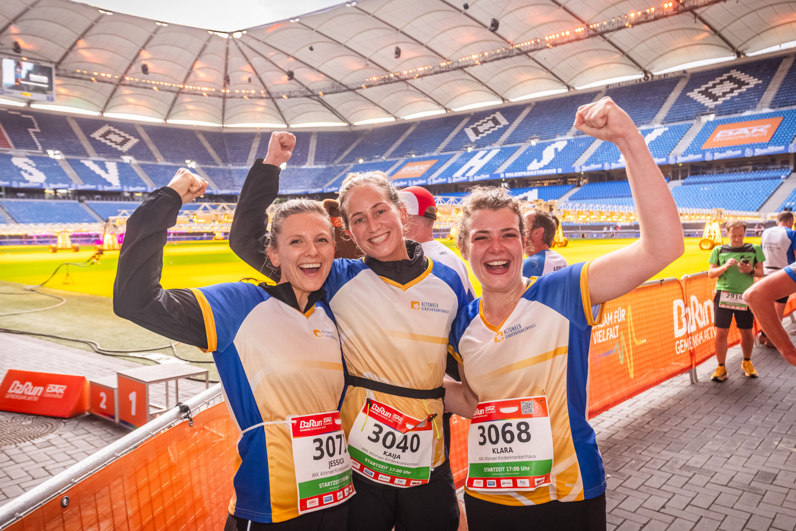 Mit B2Run rund um das Volkspark Stadion vom HSV