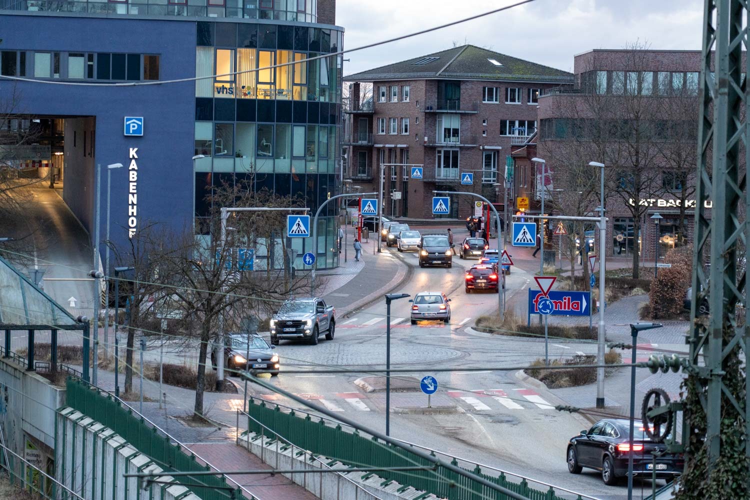 Die Buchholzer Innenstadt am Kabenhof und der Lindenstraße.