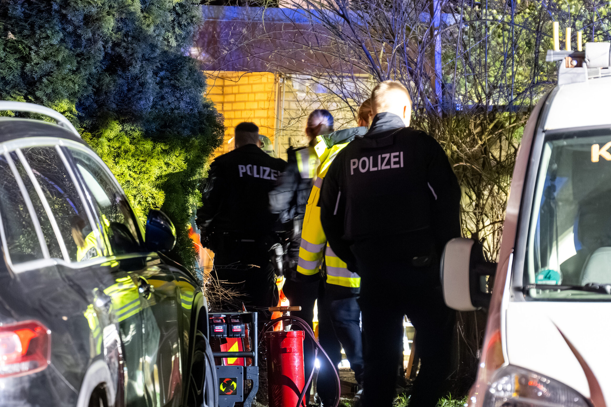 Tarup Brand Haus Polizei