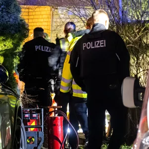 Tarup Brand Haus Polizei