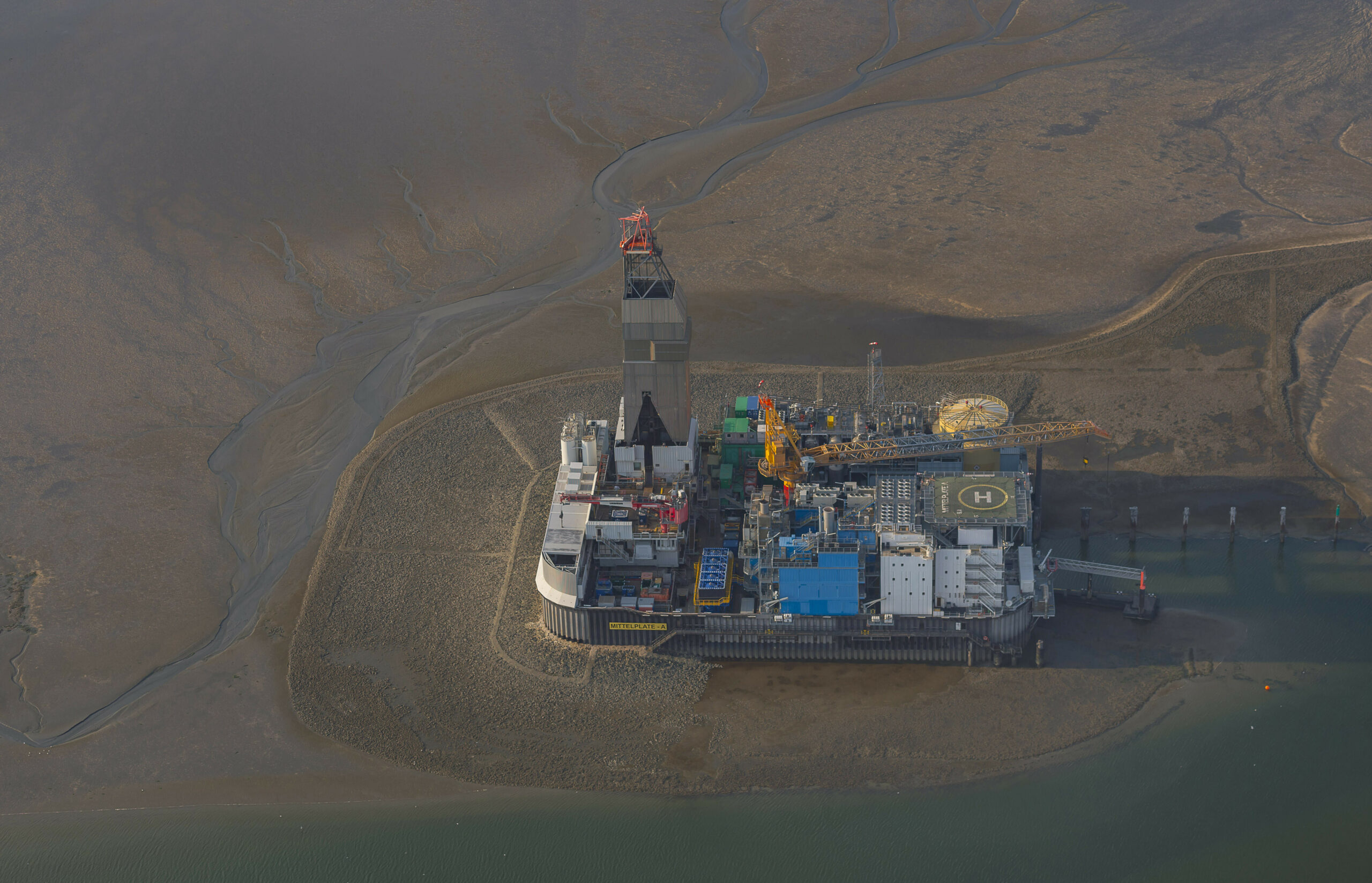 Die Bohrinsel „Mittelplate”