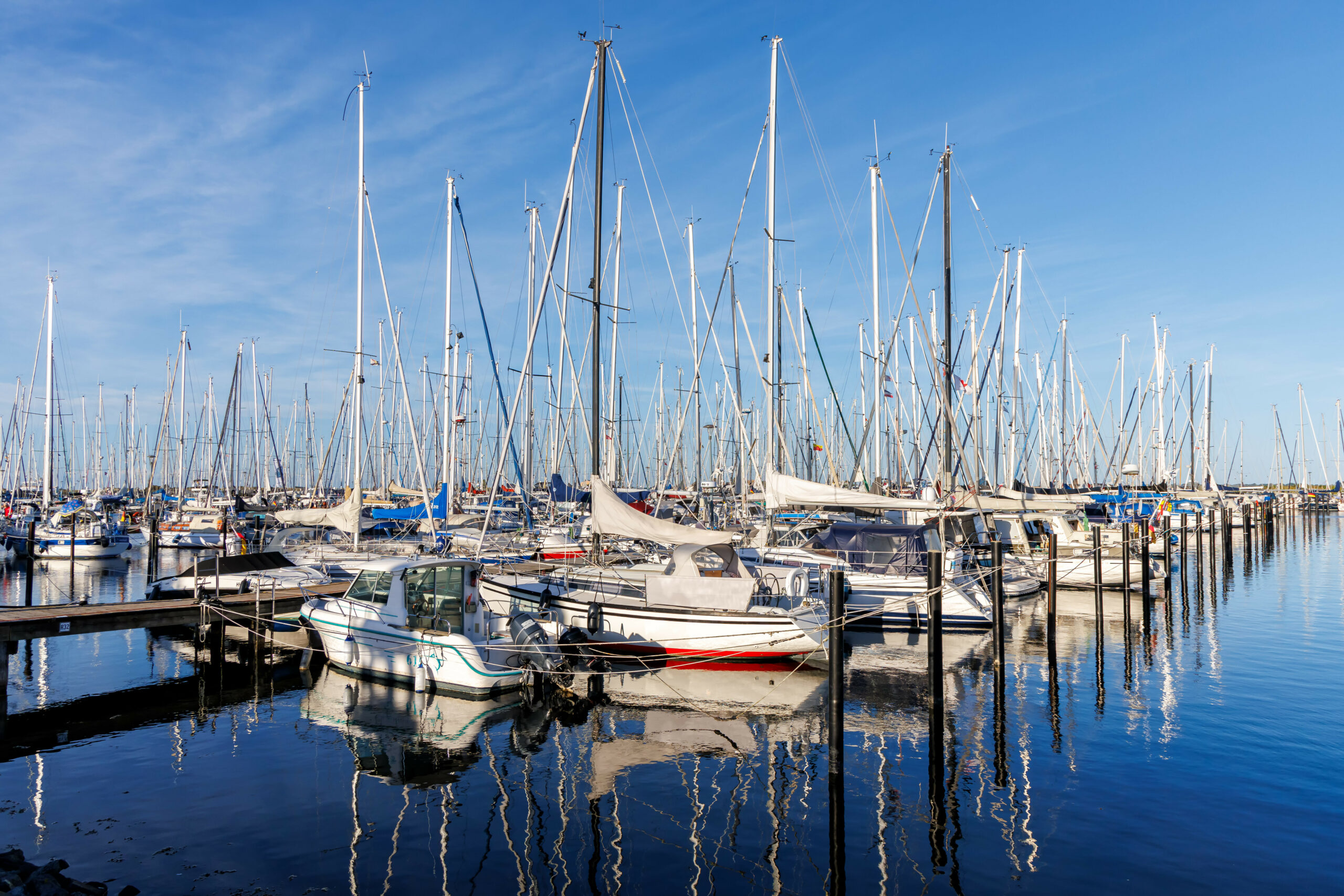 Der Jachthafen von Heiligenhafen