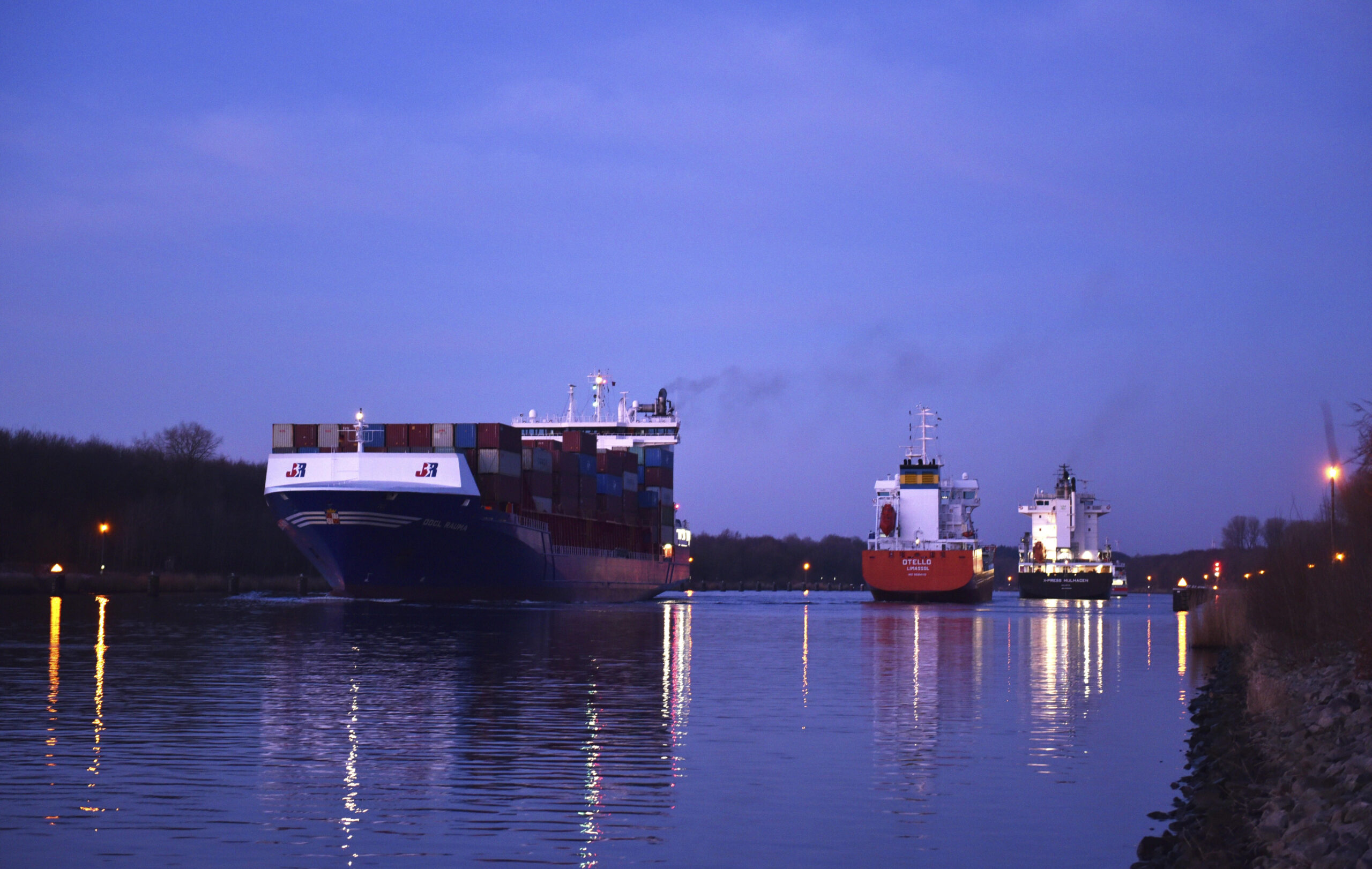 Schiffe im Nord-Ostsee-Kanal