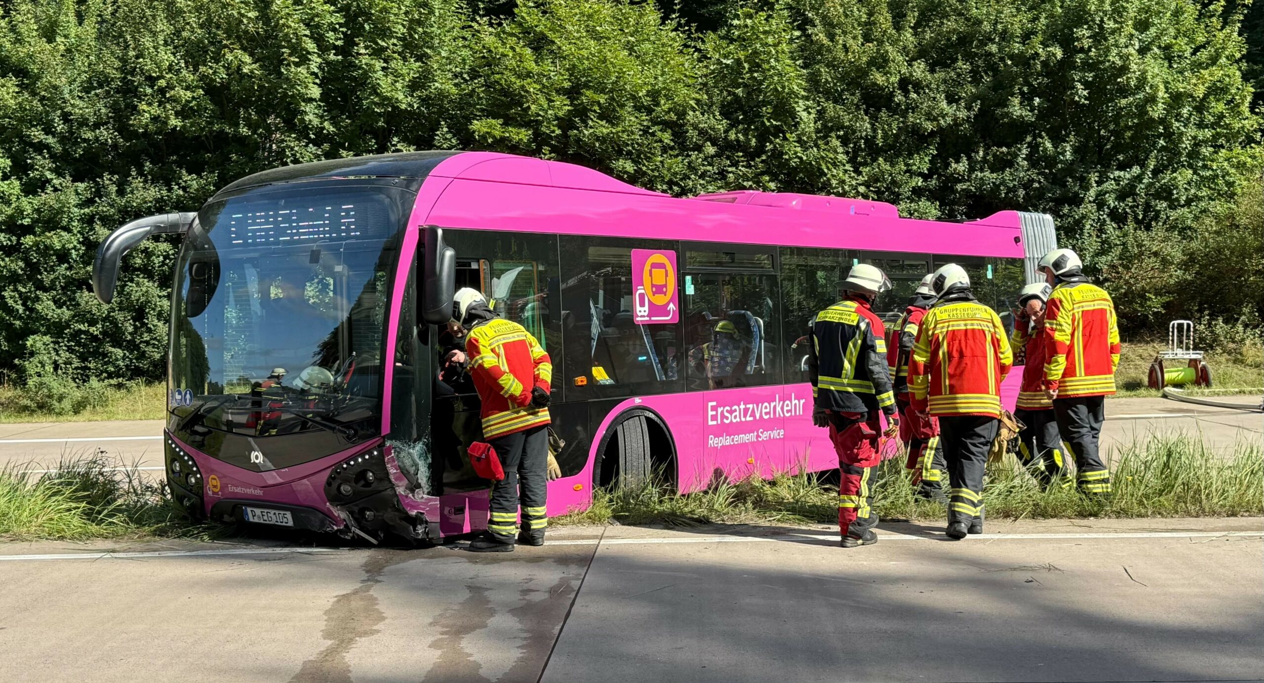 Witzhave a24 gelenkbus unfall