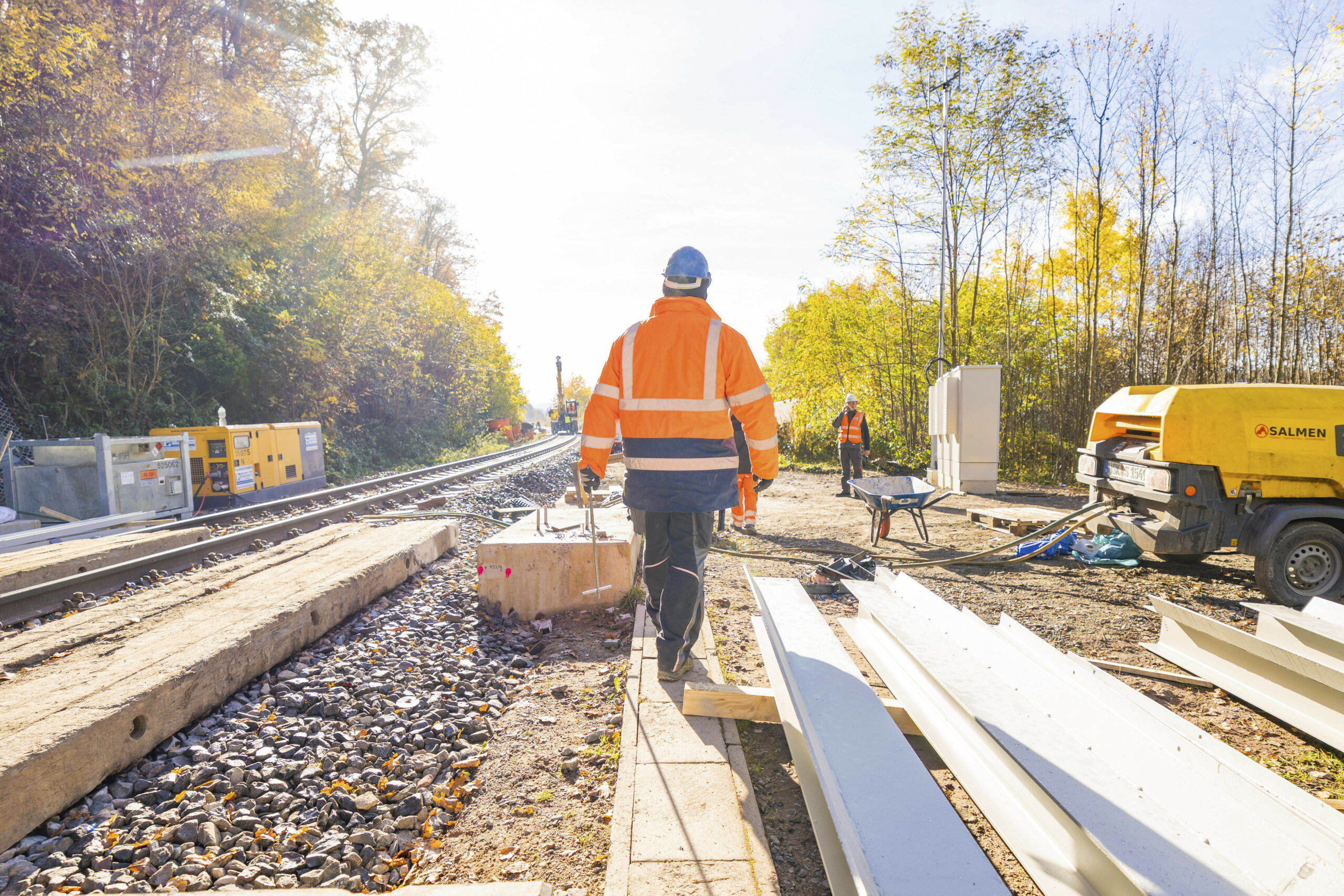 Bahnbaustelle. (Symbolbild)