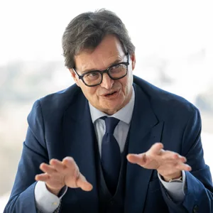 Andrés Ritter, stellvertretender Leiter der Europäischen Staatsanwaltschaft, spricht bei einem Interviewtermin im Gebäude der European Public Prosecutor’s Office (Eppo) in Luxemburg.