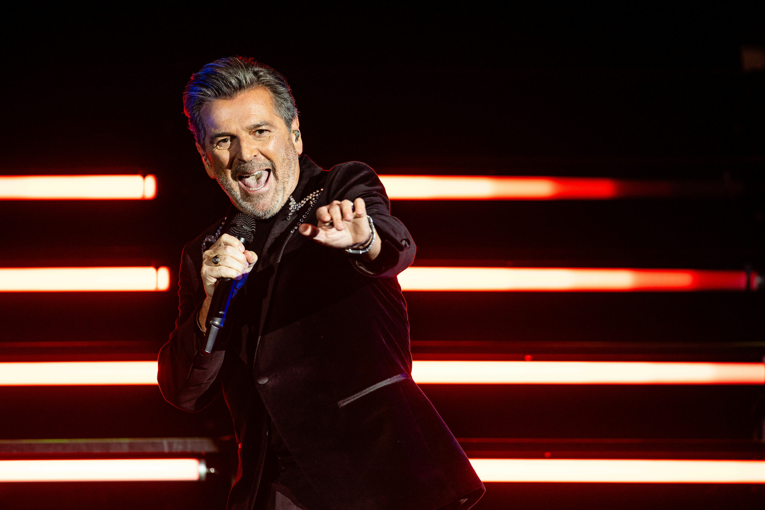 Der Sänger Thomas Anders auf seiner "Thomas Anders sings Modern Talking" Tour in der Uber Eats Music Hall in Berlin.