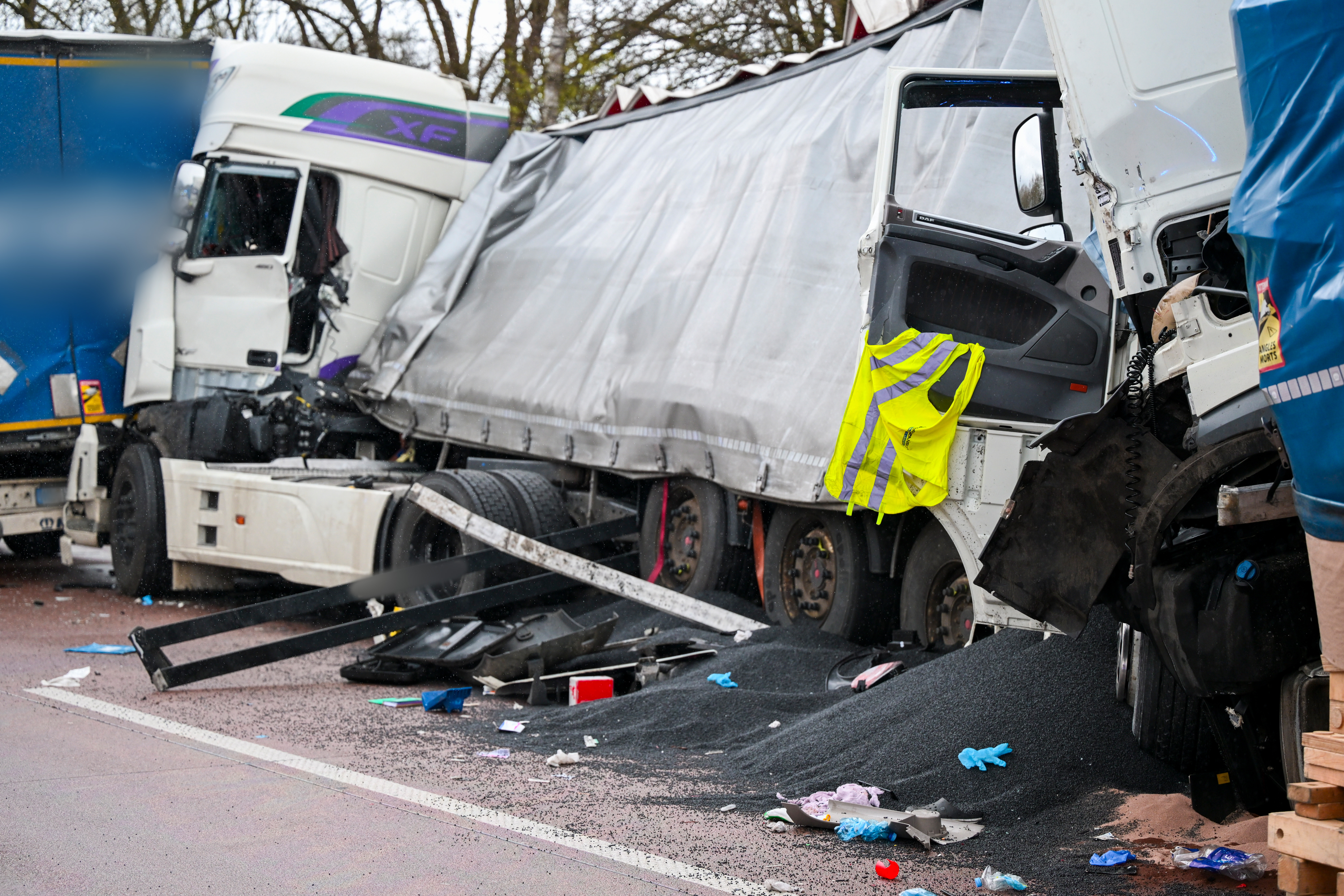 Unfall Stuhr A1 Lkw