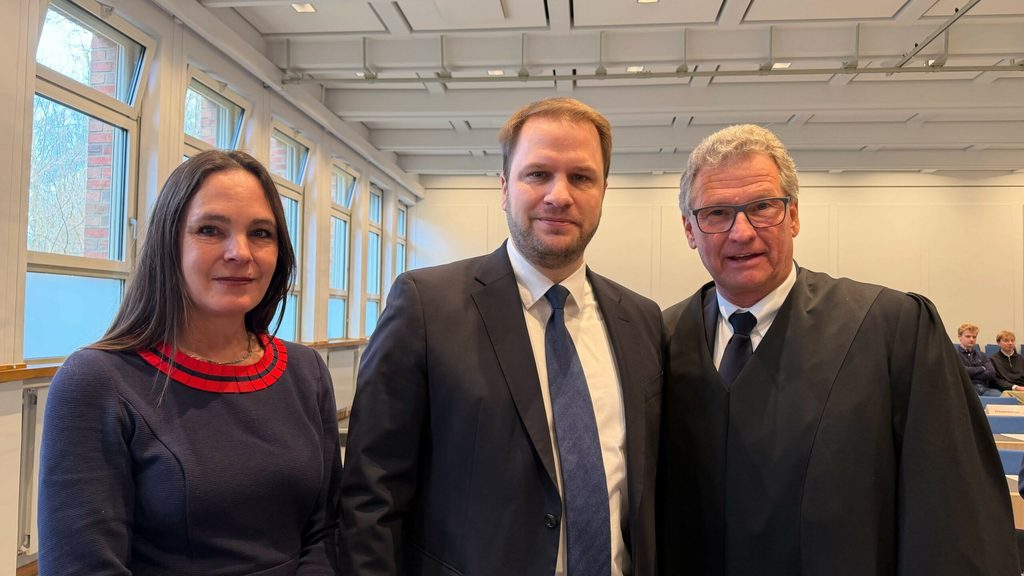 Die schleswig-holsteinische FDP-Abgeordnete Annabell Krämer, FDP-Fraktionschef im schleswig-holsteinischen Landtag Christopher Vogt und der FDP-Abgeordnete Bernd Buchholz