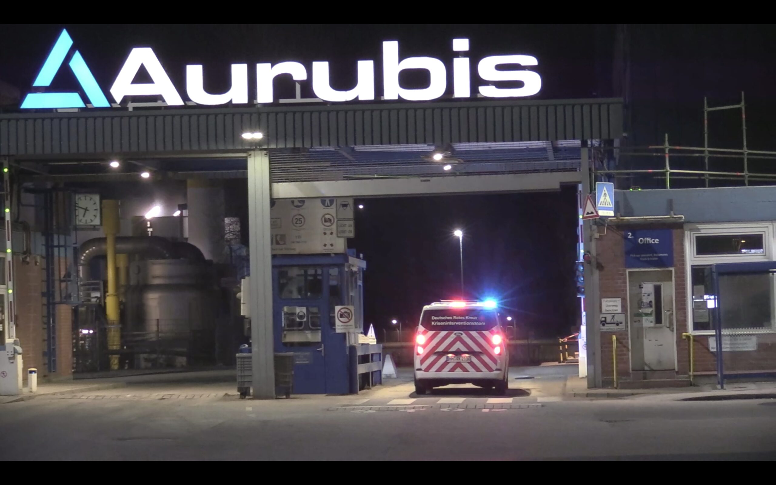 Der Eingang von Aurubis