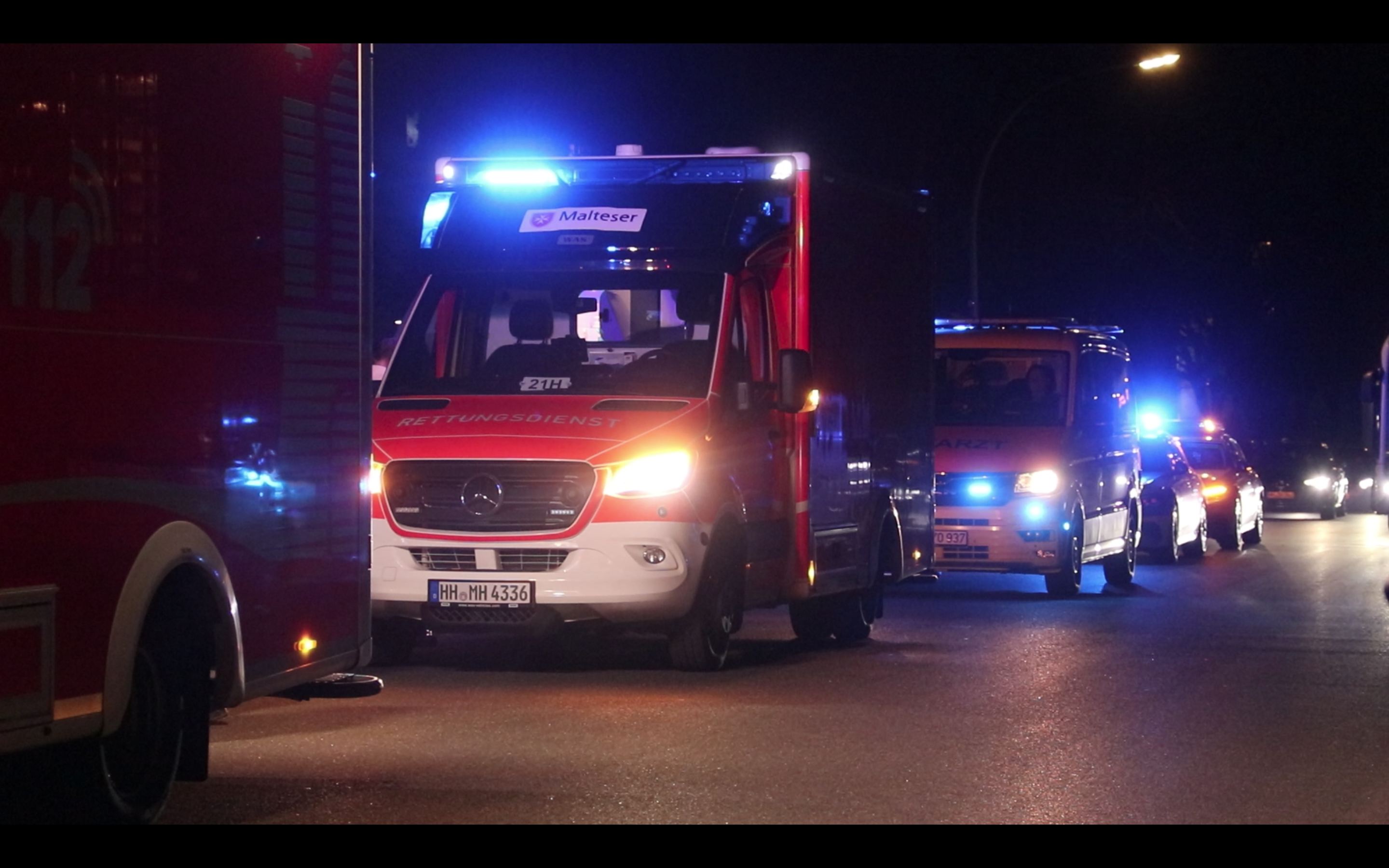 Rettungswagen am Einsatzort