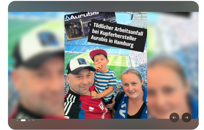 Familie im Volksparkstadion