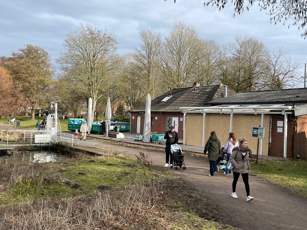 Bootshaus Außenmühle: Noch ist alles im Umbau.