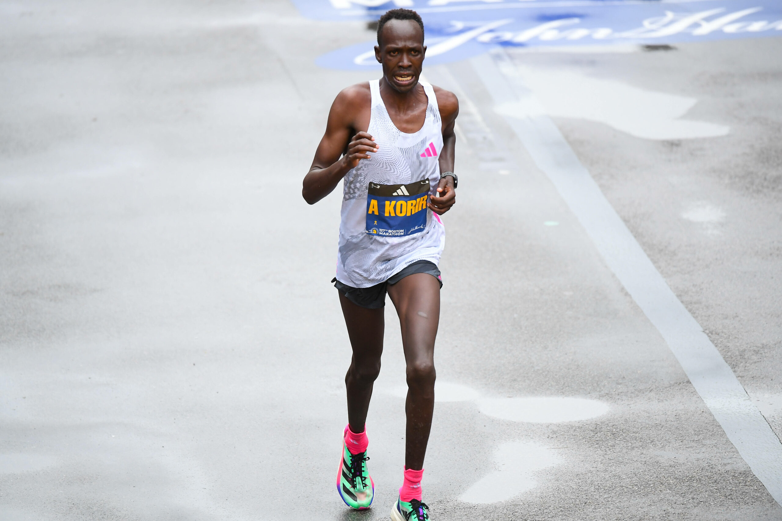 Albert Korir während eines Laufs