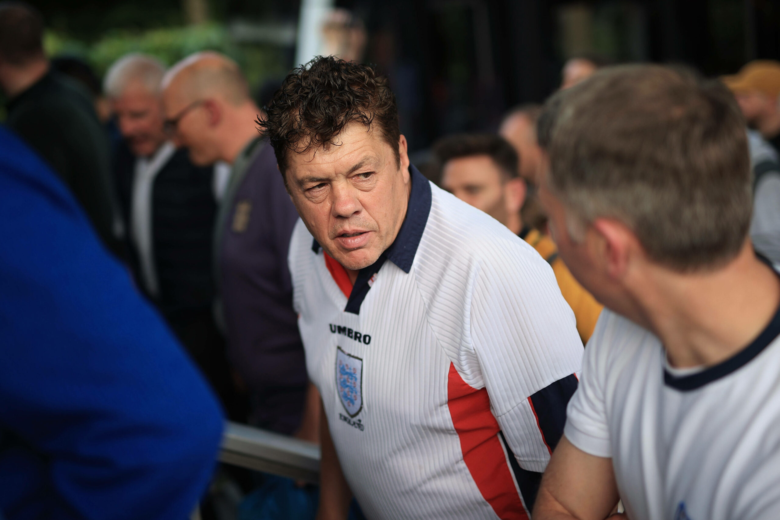 Englands Fußball-Fan Andy Milne
