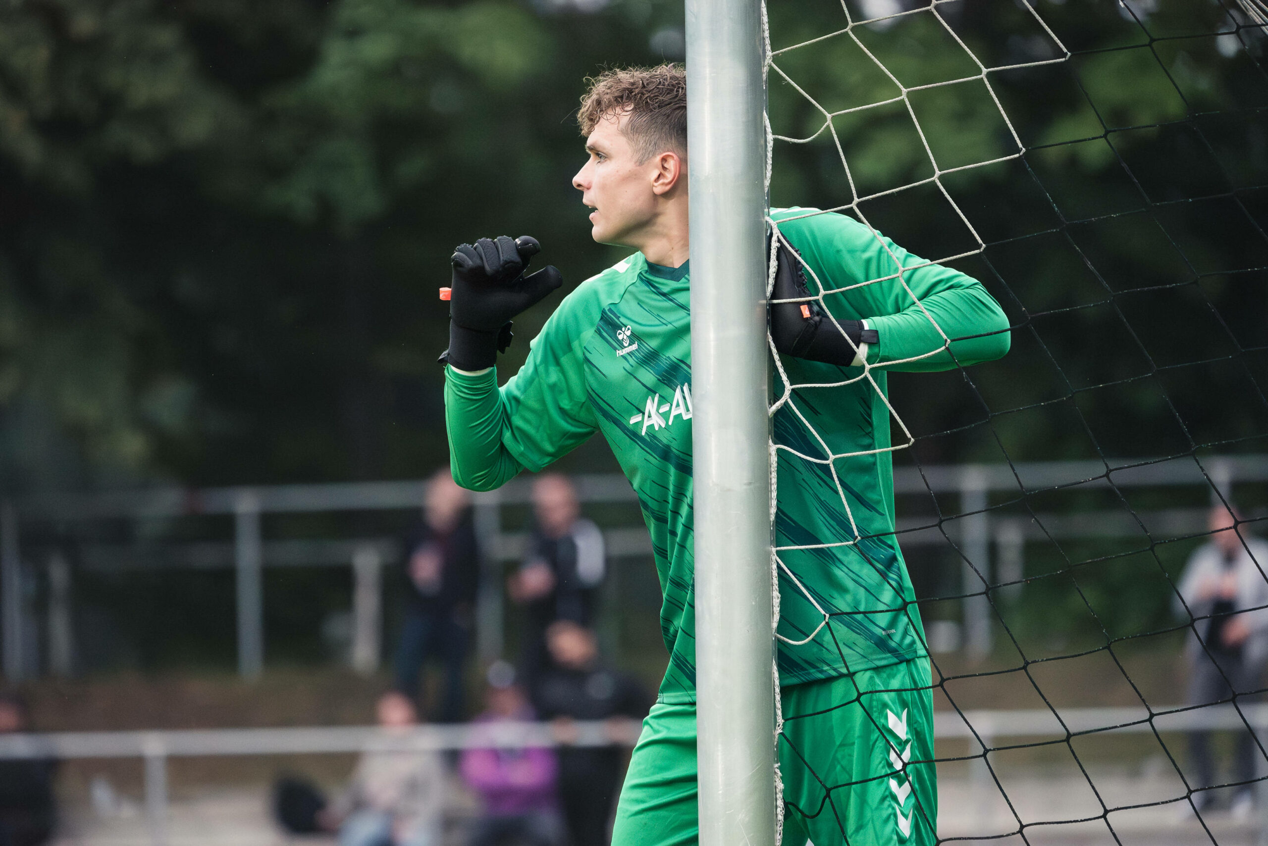 Eisenbahn-Torwart Tom Müller glänzte in Eimsbüttel mit einigen Paraden.