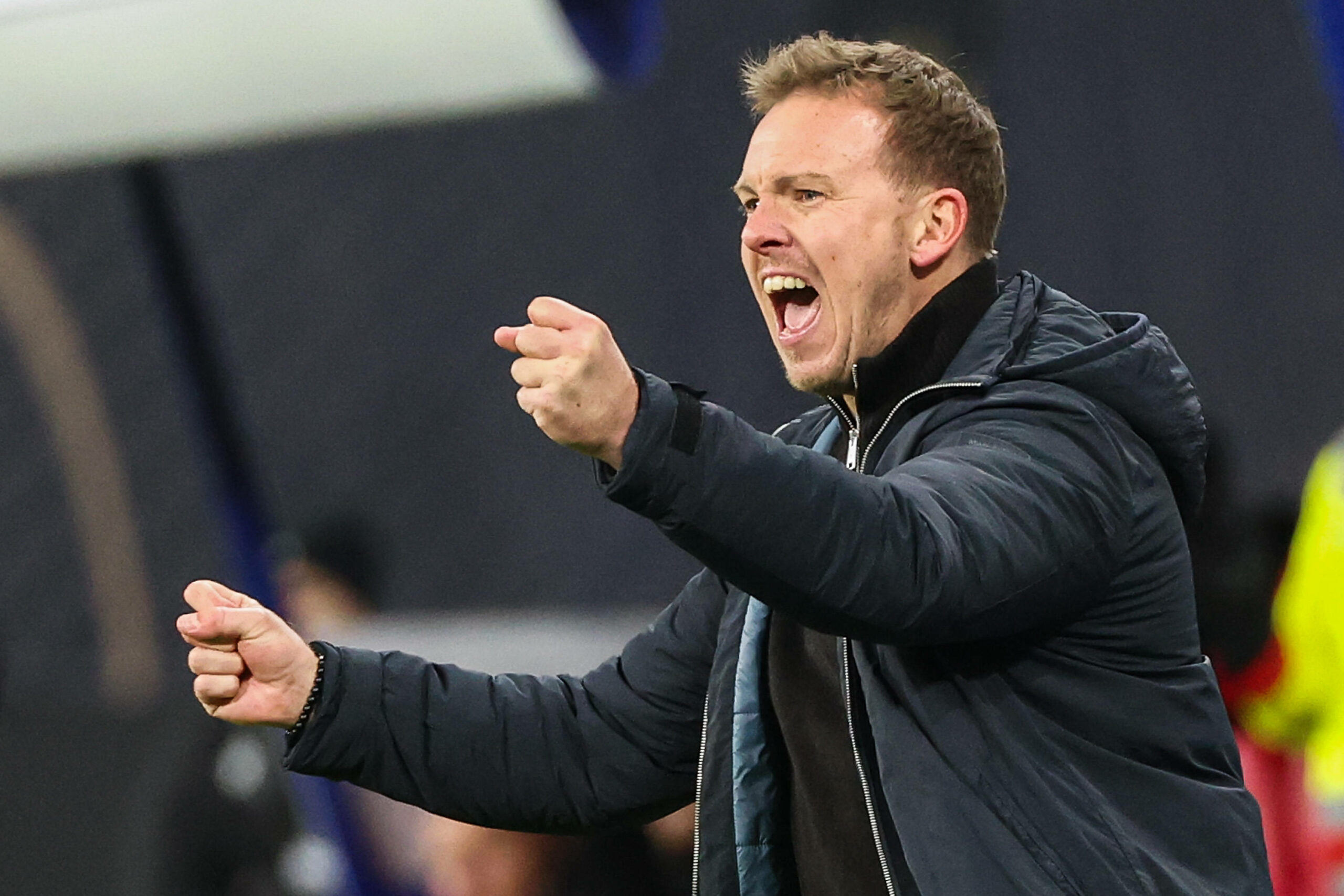 Julian Nagelsmann jubelt an der Seitenlinie