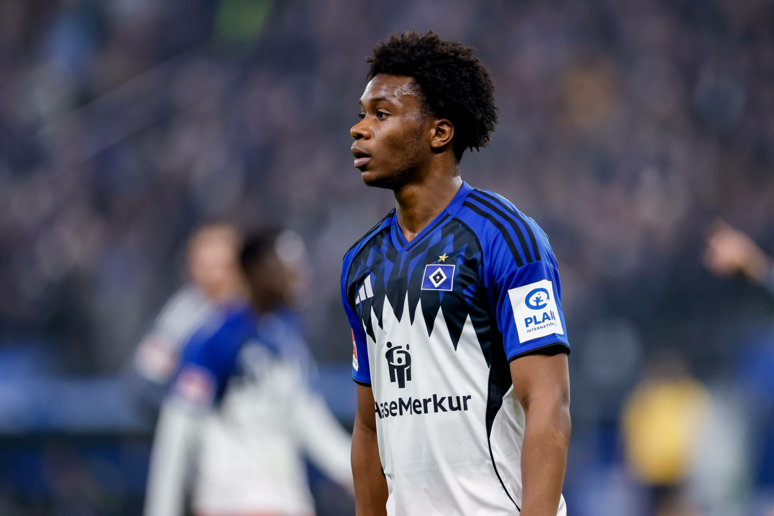 Aboubaka Soumahoro bei einem seiner wenigen Einsätze für den HSV in dieser Saison.