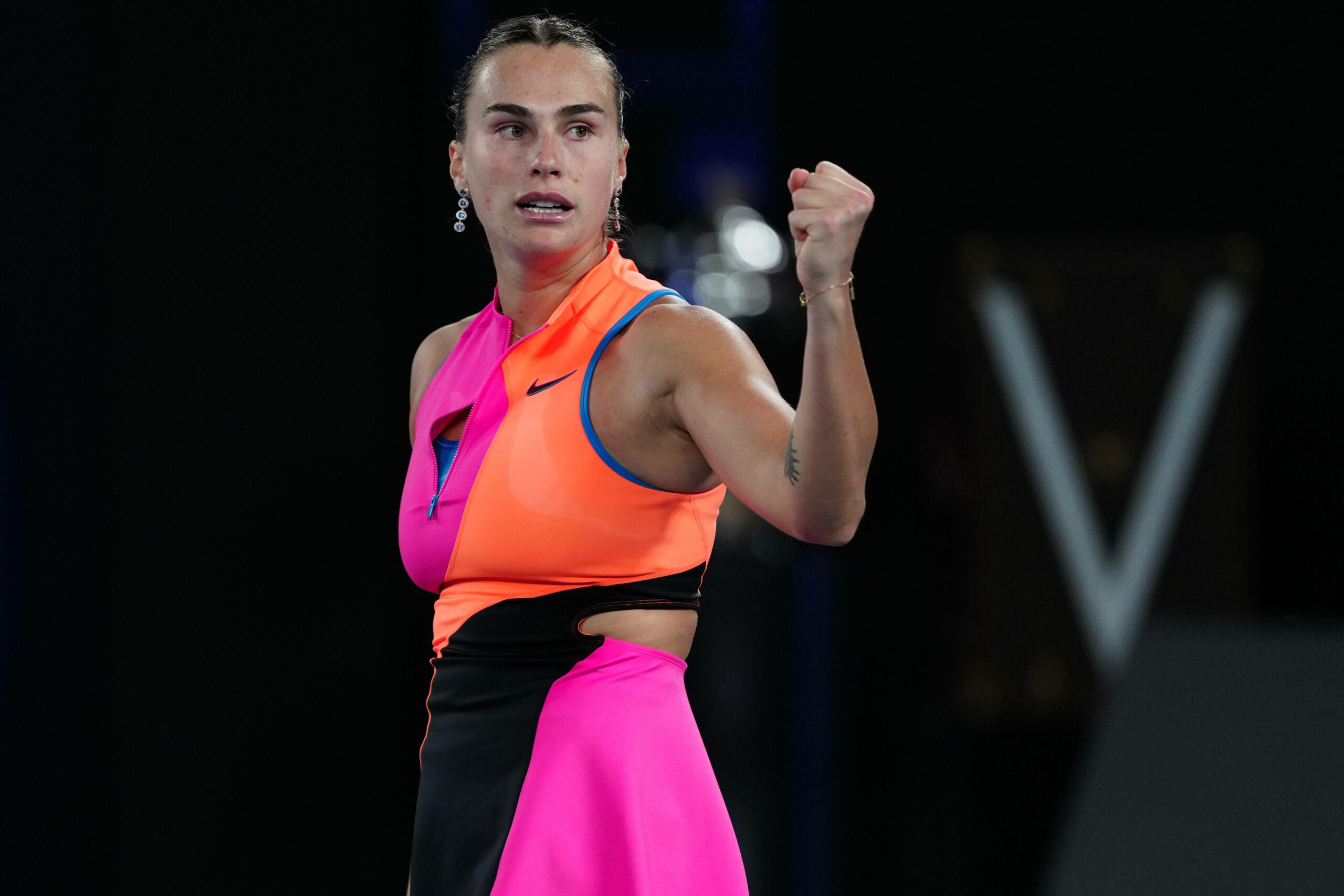 Aryna Sabalenka ballt die Faust.