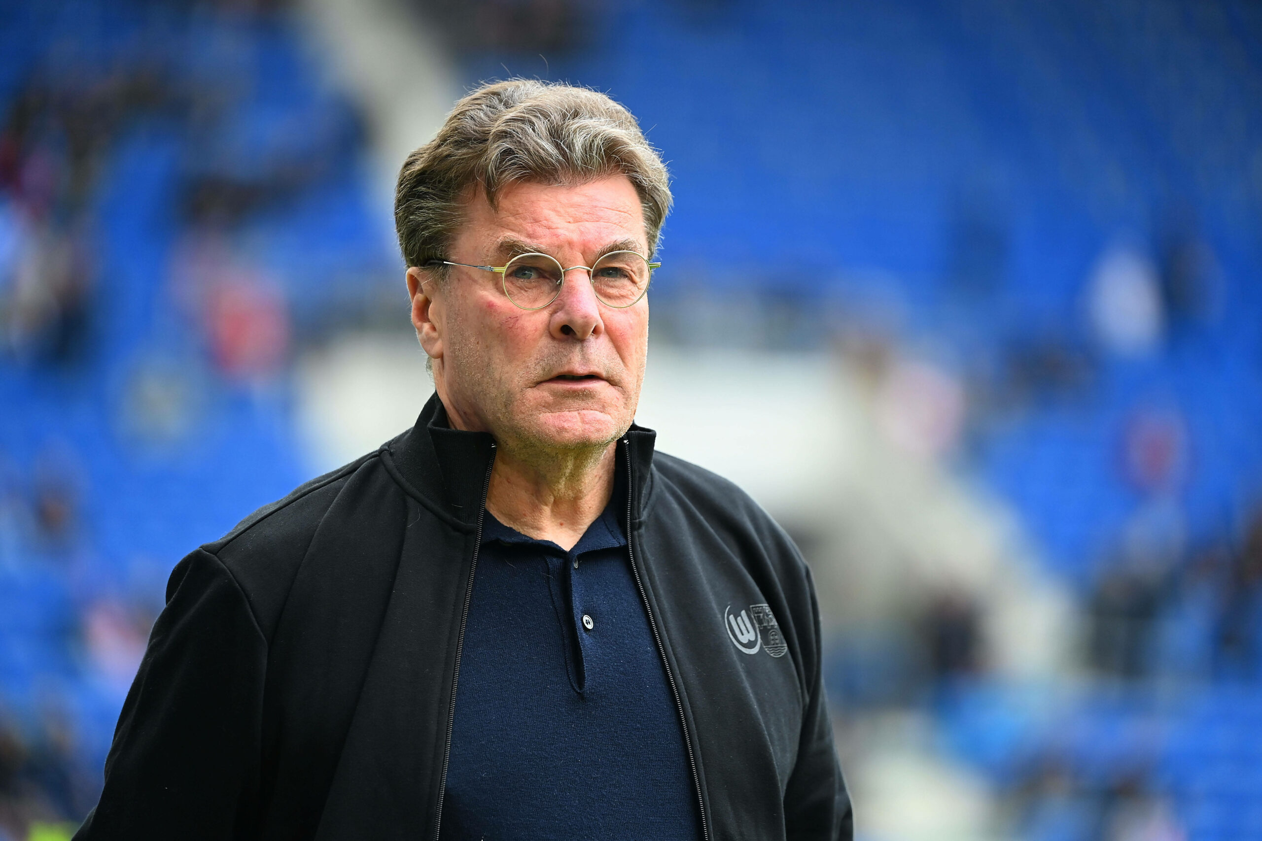 Dieter Hecking beim Spiel VfL Wolfsburg vs. TSG Hoffenheim
