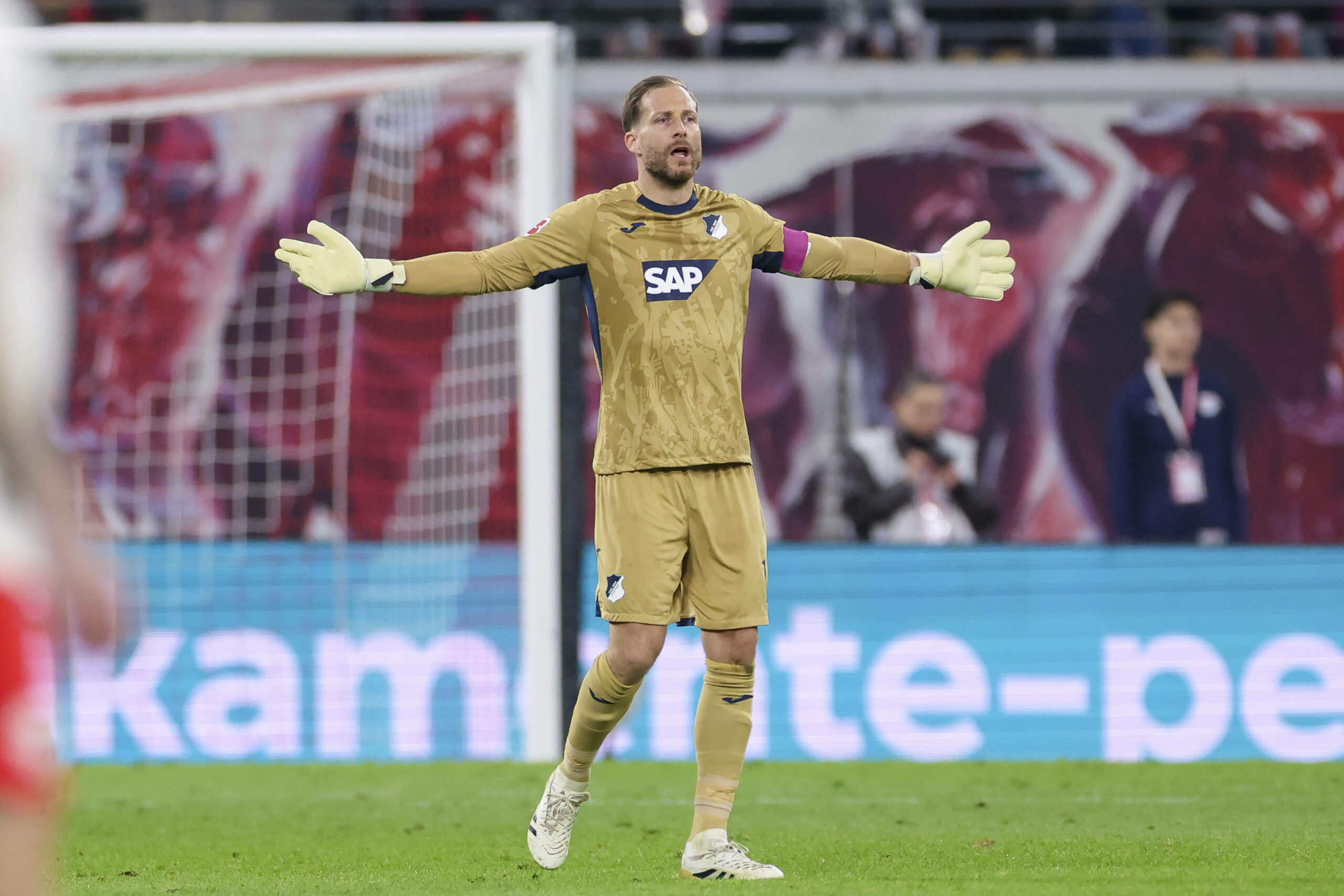 Hoffenheims Oliver Baumann im Spiel gegen RB Leipzig