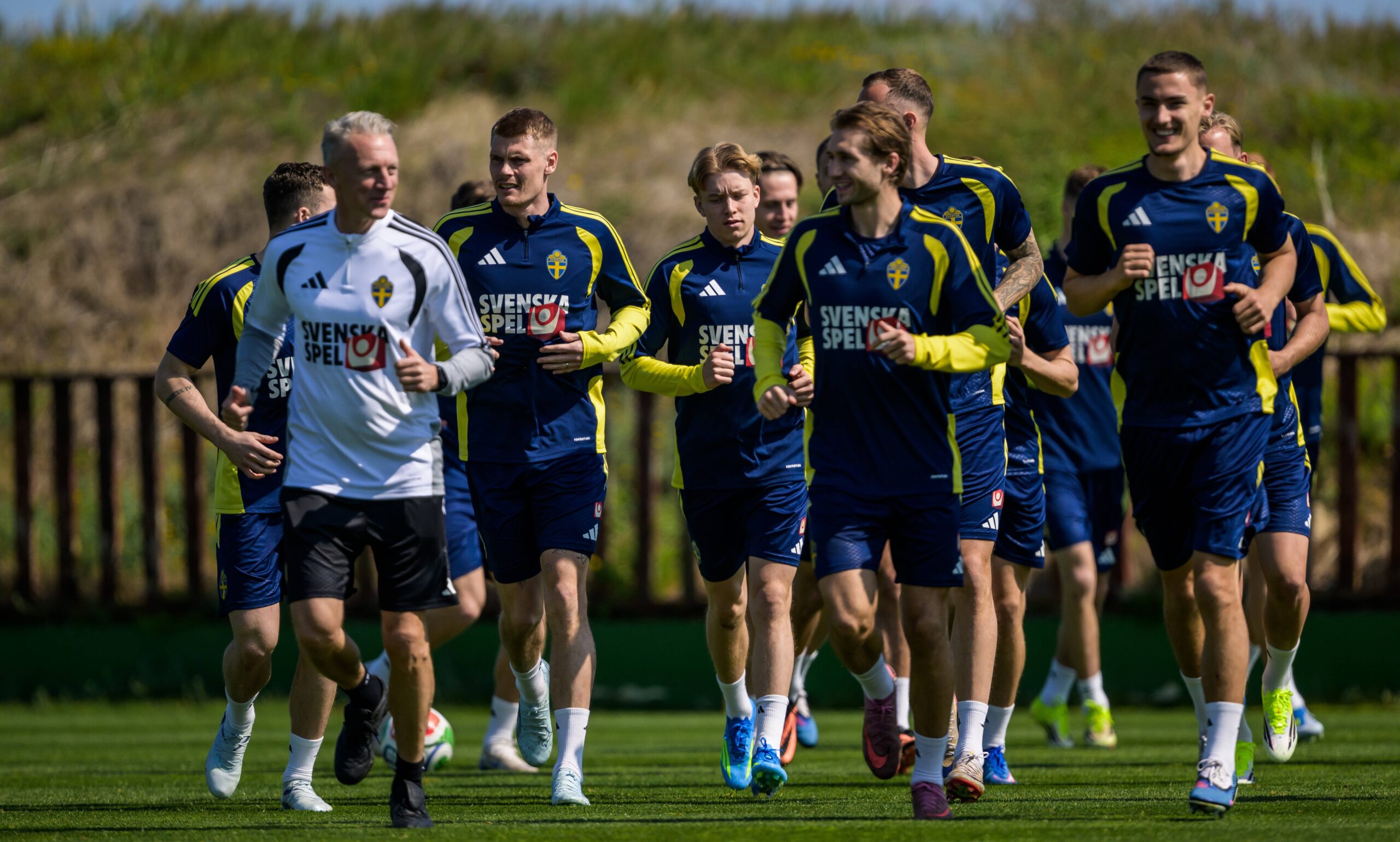 Eric Smith beim Training mit Schweden