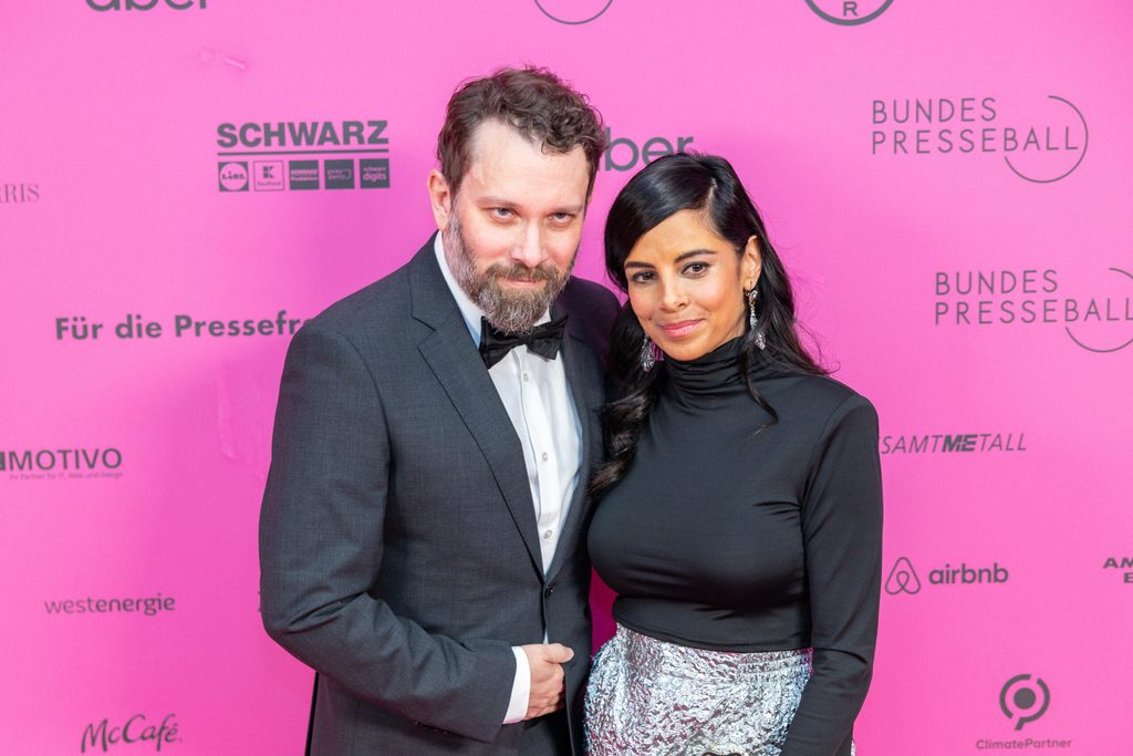 Ulmen und Fernandes beim Presseball