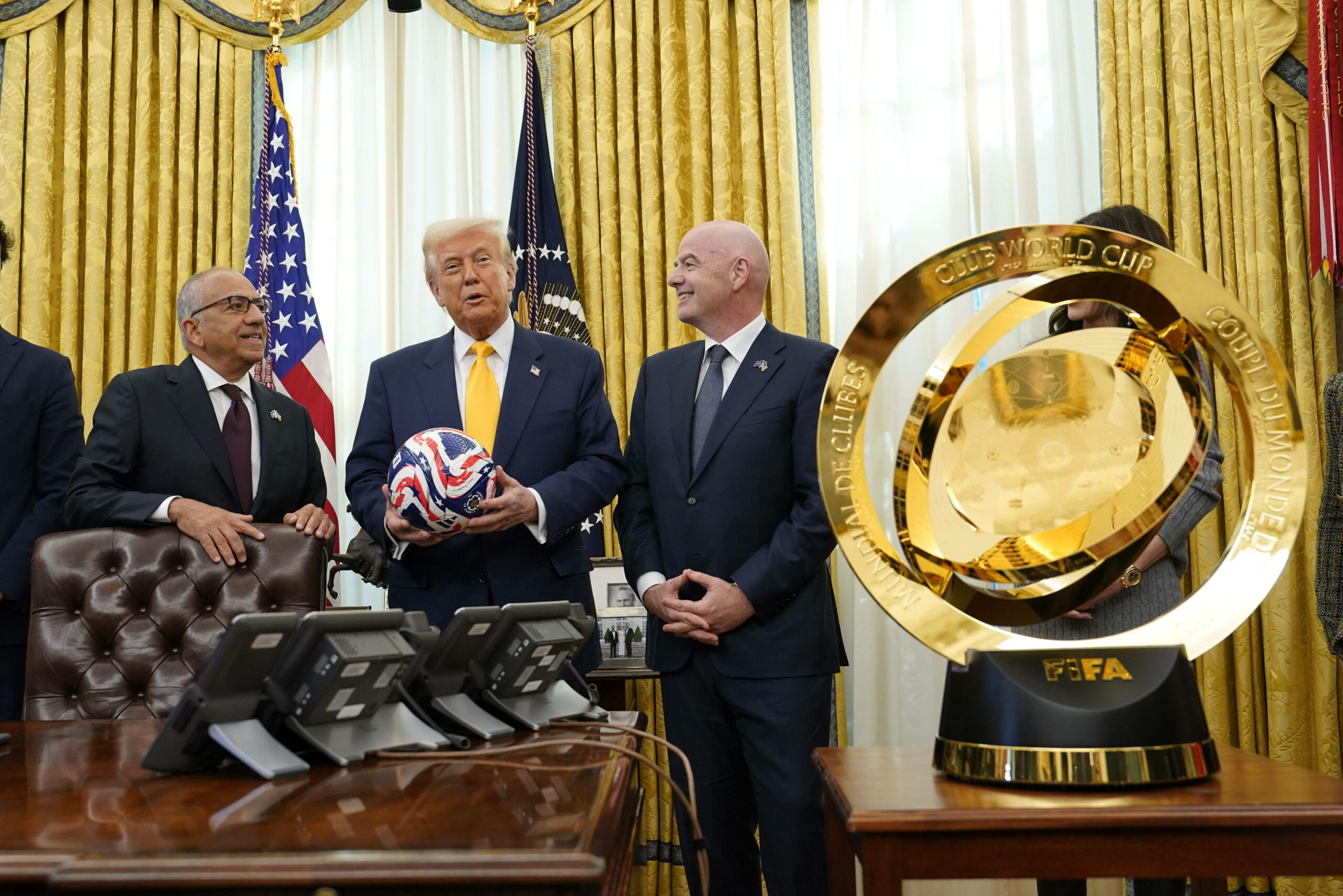 Donald Trump mit FIFA-Präsident Gianni Infantino