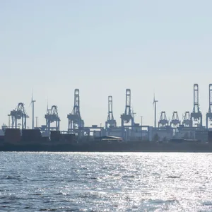 Der Hamburger Hafen.