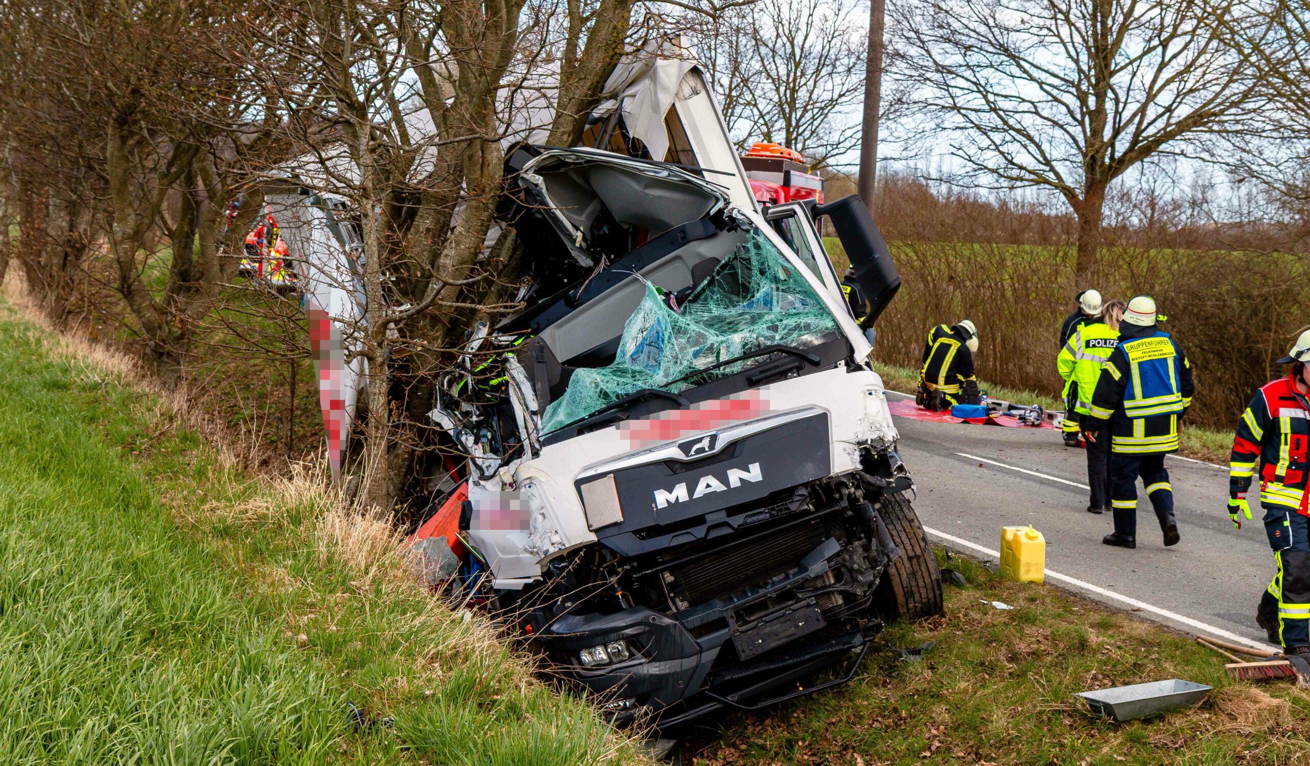 Unfall Lkw Landstraße Großsolt