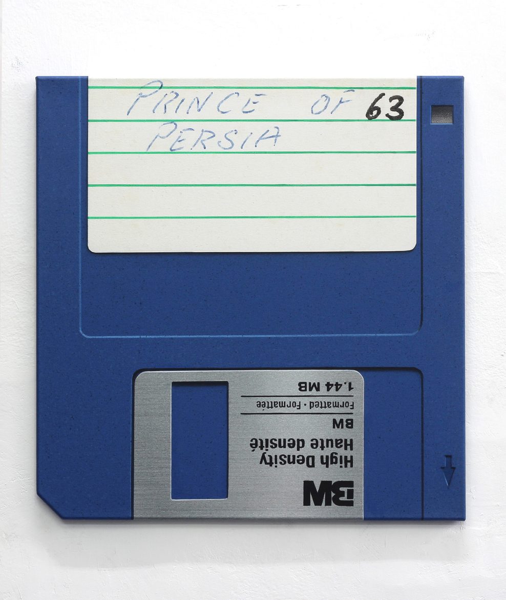 Eine blaue Diskette